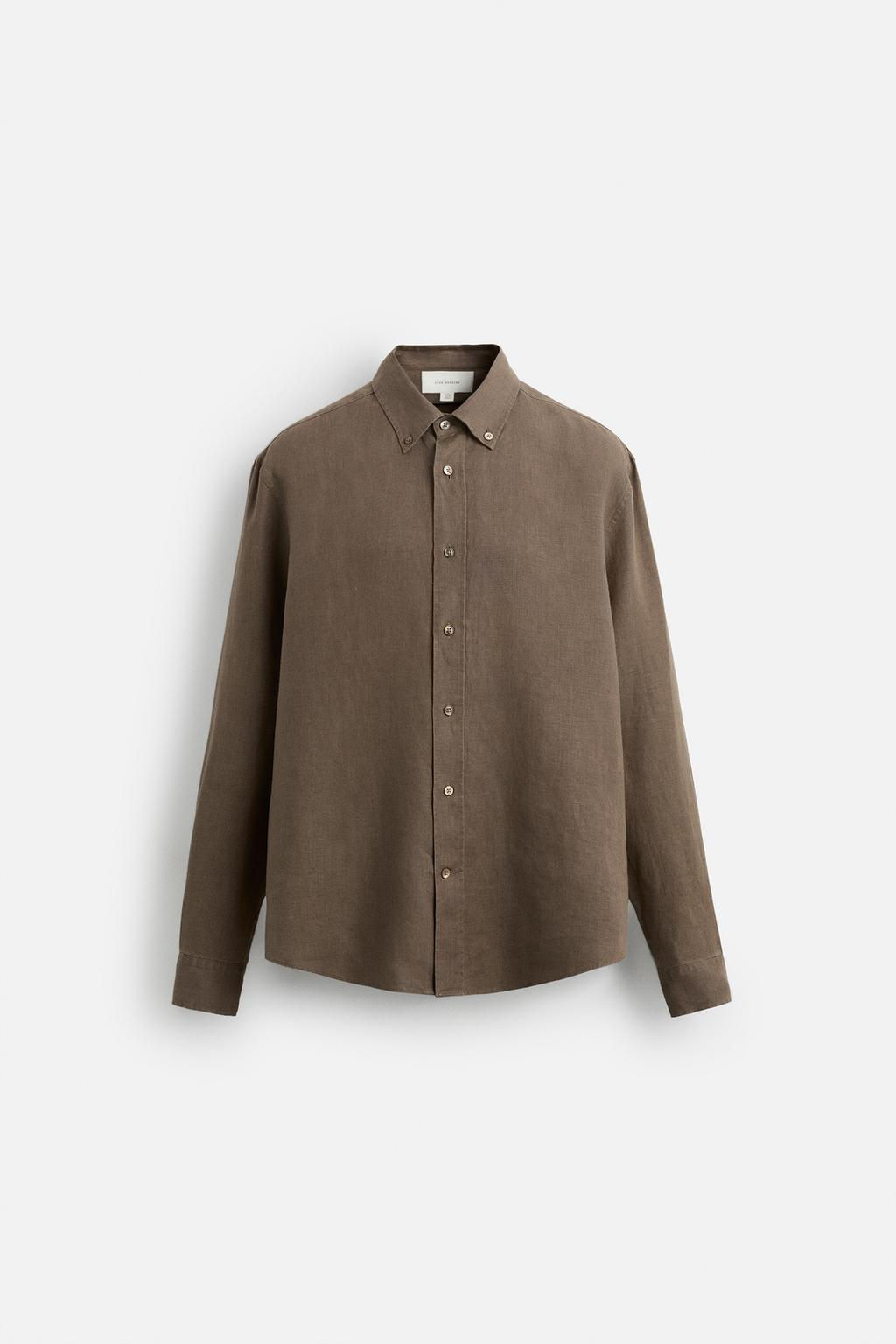 100% LINEN SHIRT - Zara фото 23
