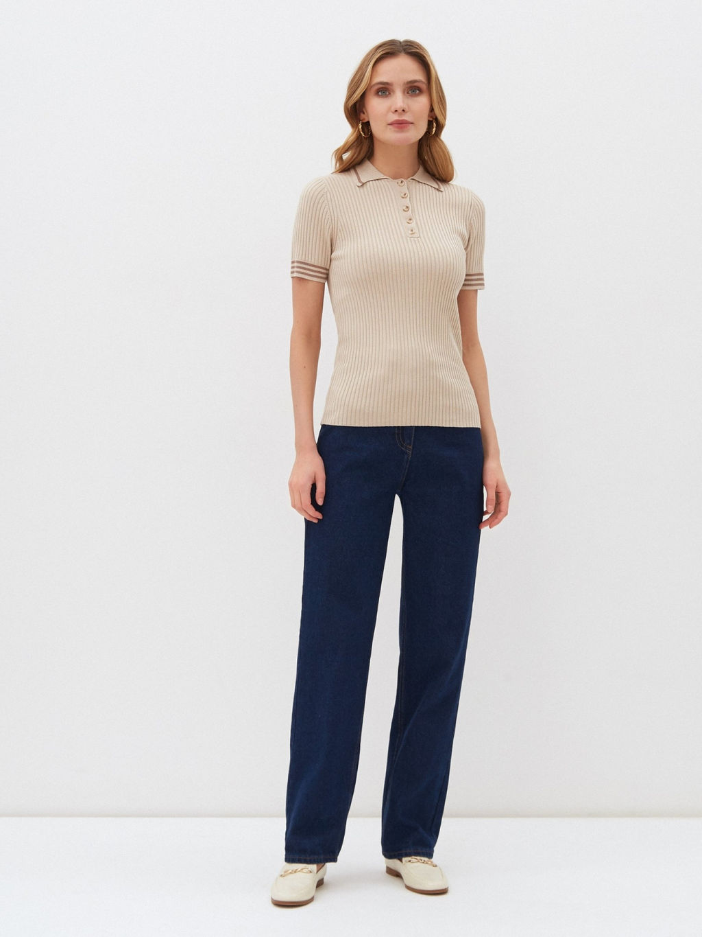 Conso/KMS 220731 - light beige Футболка Женская