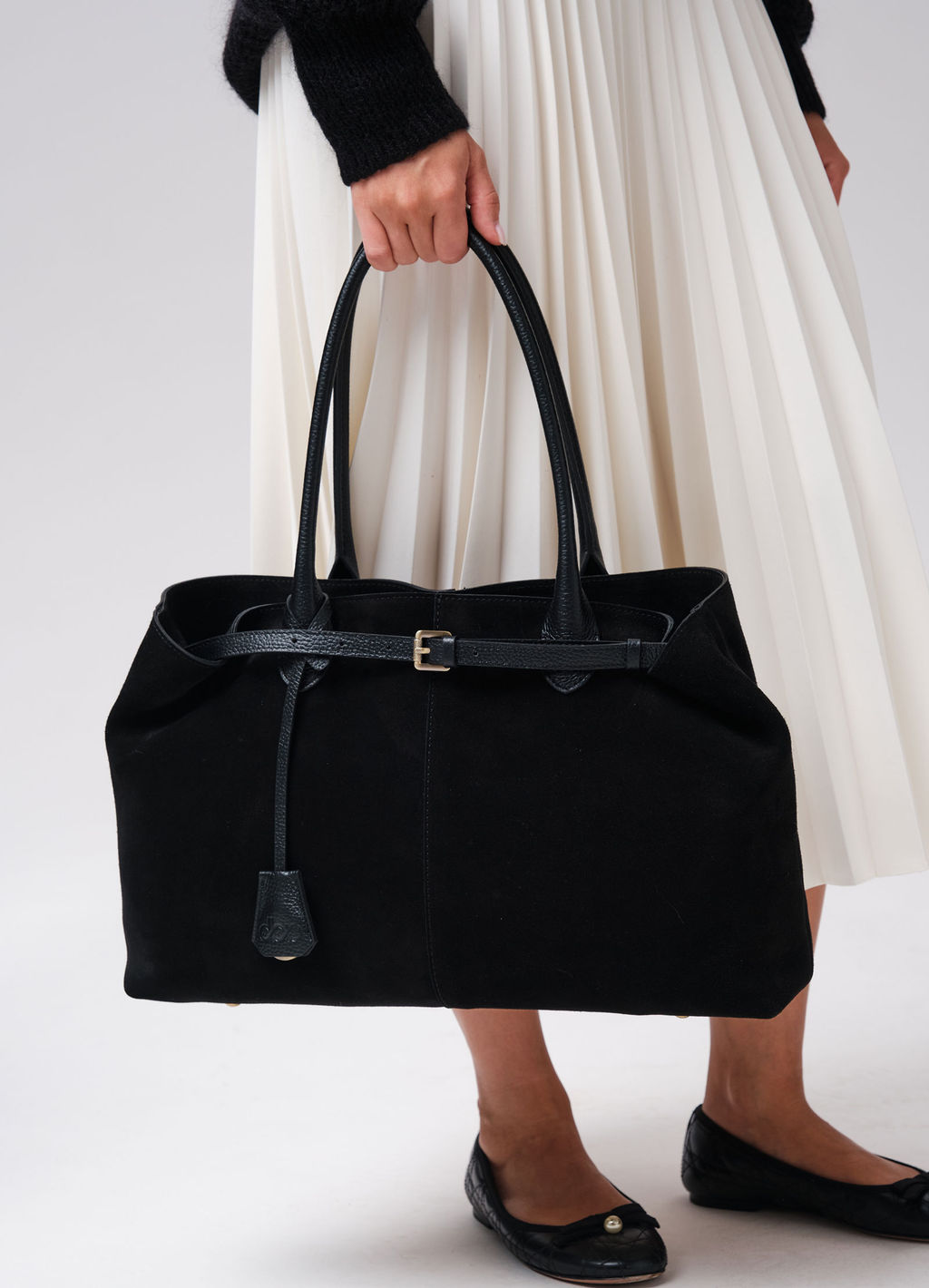 Замшевая сумка Daniela DBR 31375 черный  фото 6