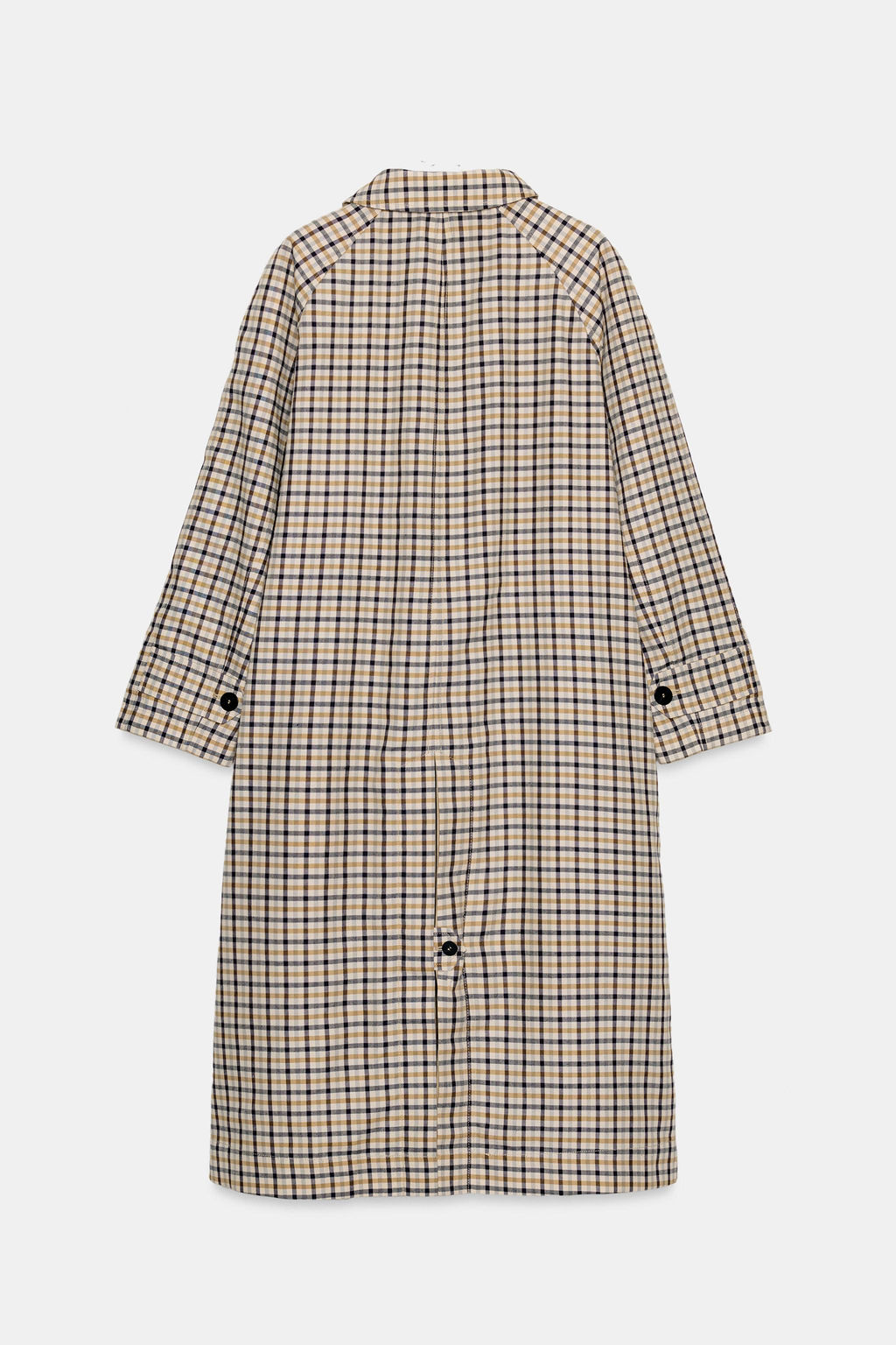 ZW COLLECTION REVERSIBLE CHECKS TRENCH COAT - Zara фото 9
