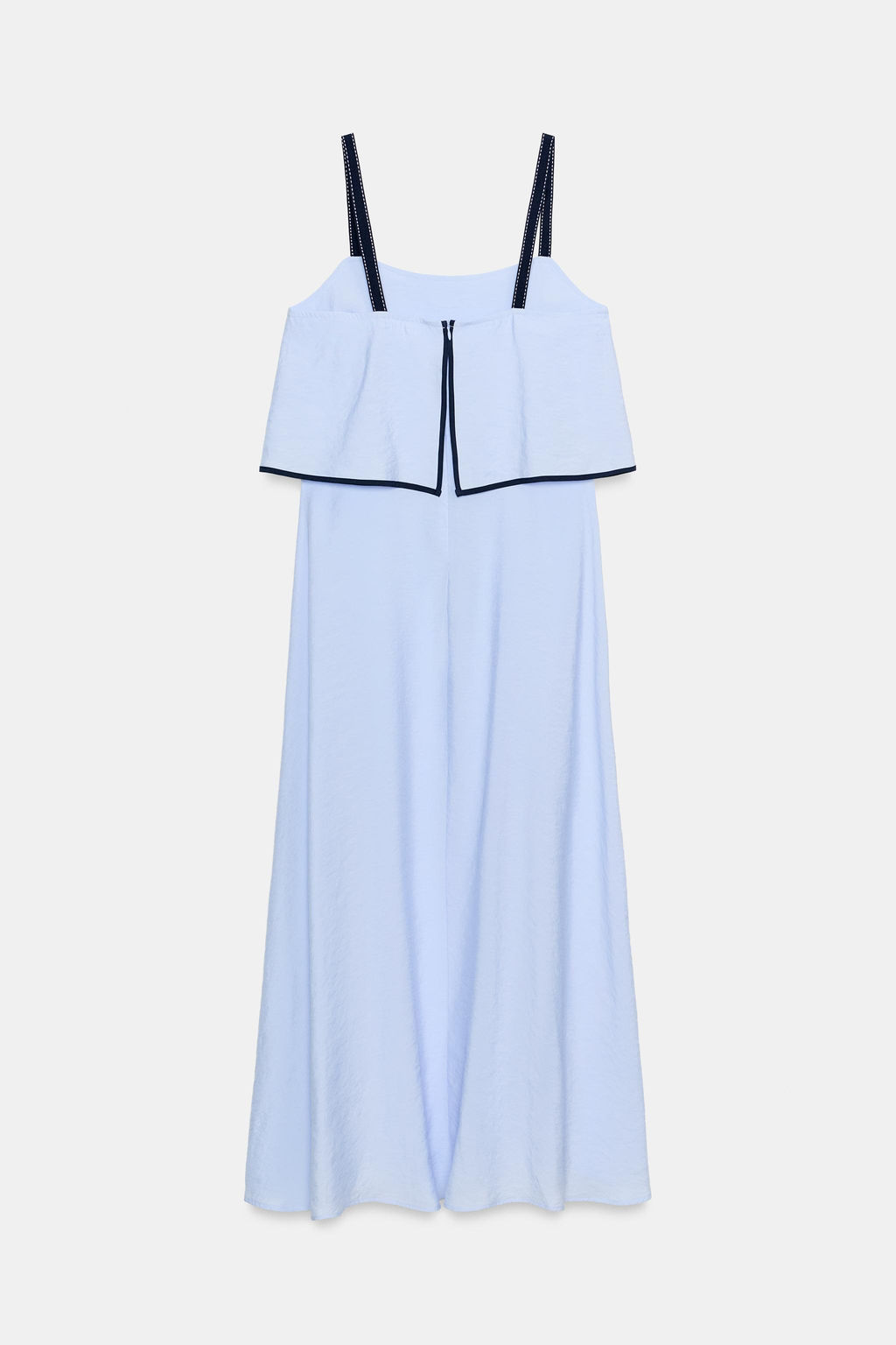 VESTIDO MIDI COMBINADO / Azul claro - Zara фото 10