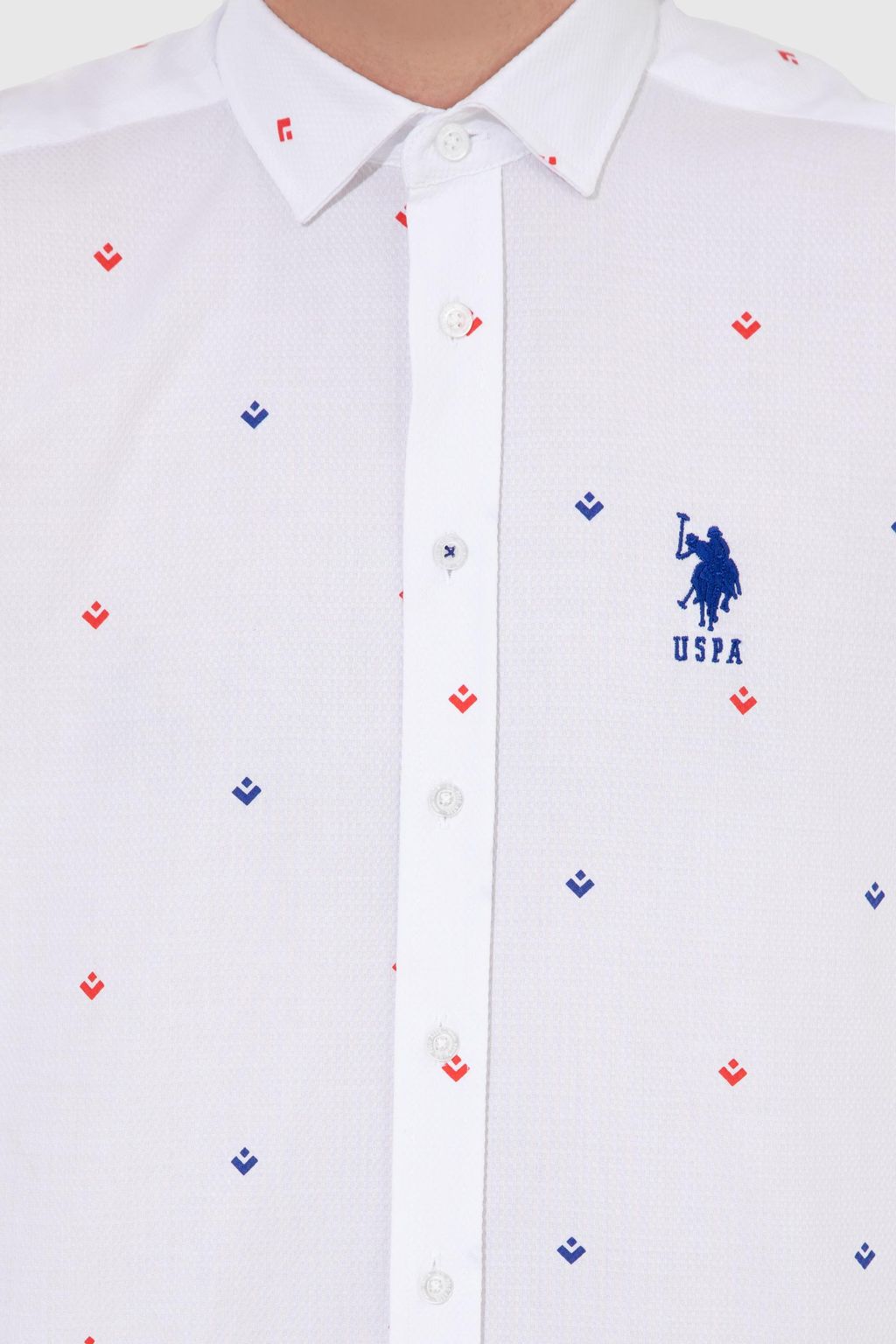 Мужская синяя рубашка с длинным рукавом - U.s. polo assn фото 7