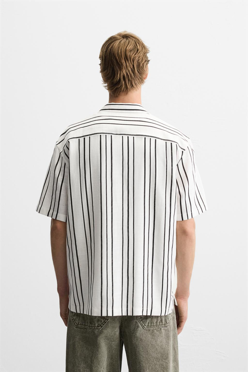 STRIPED FLOWING SHIRT - Zara фото 3
