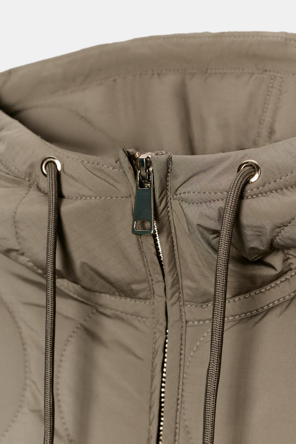 WATER-REPELLENT QUILTED JACKET WITH HOODIE - Zara фото 8
