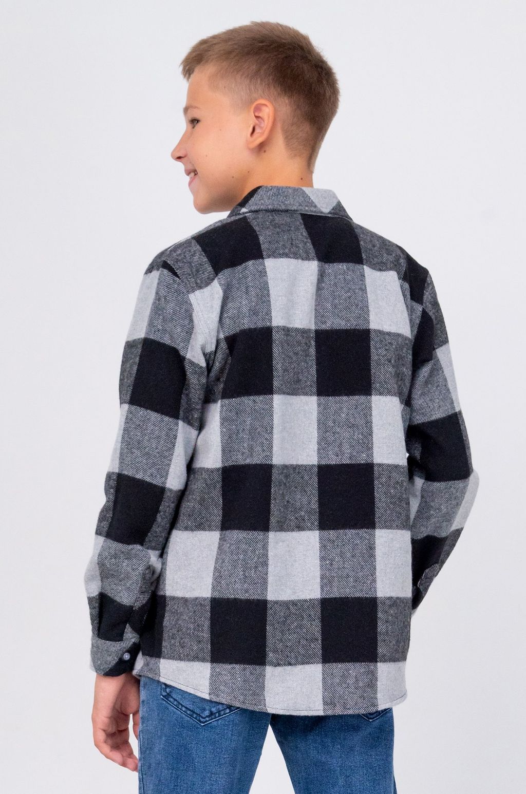 Детская теплая рубашка Happyfox