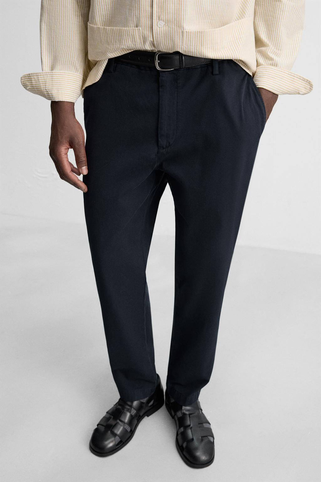 TWILL CHINO TROUSERS - Zara фото 14