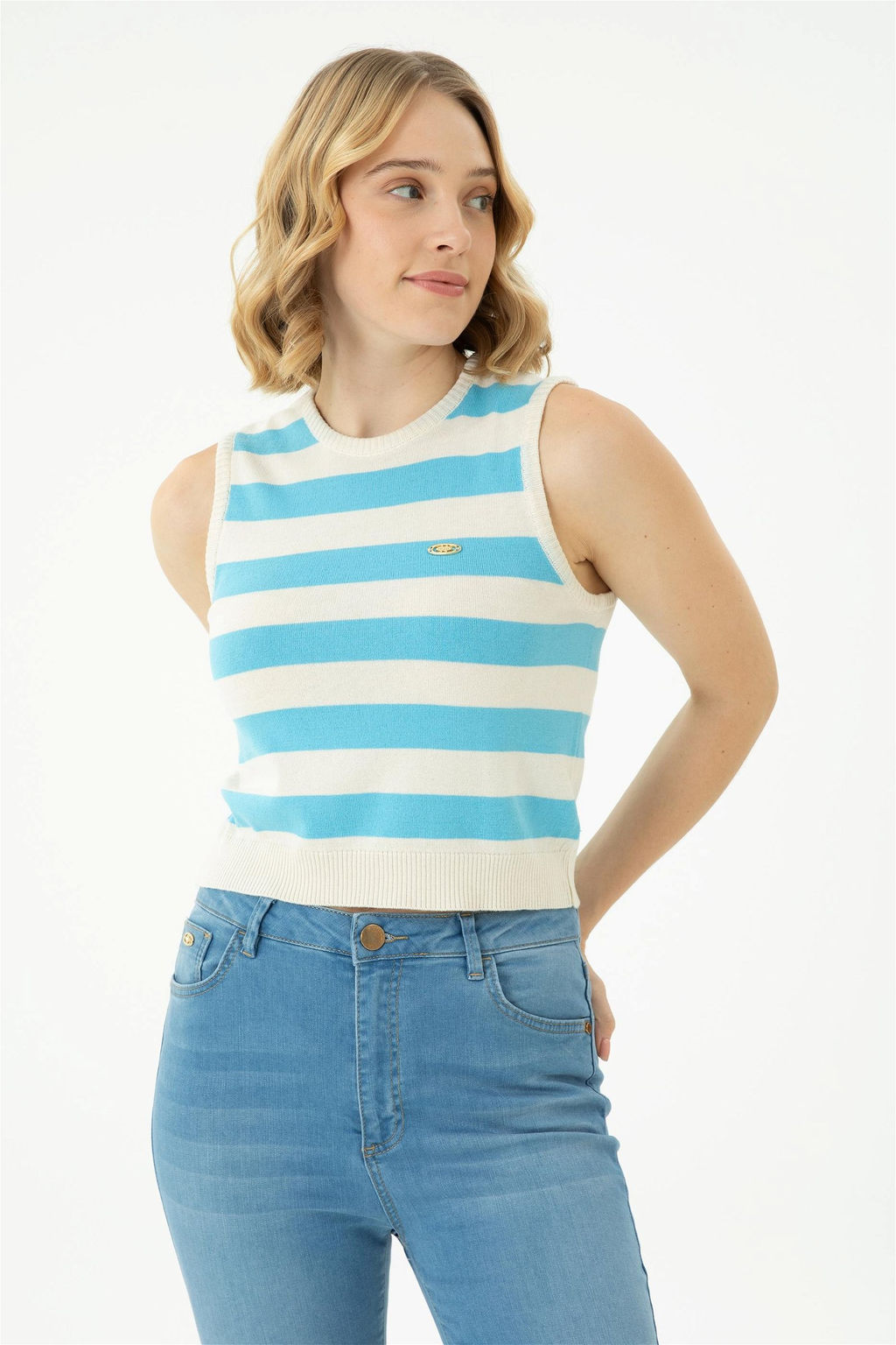 Женский бирюзовый свитер - U.s. polo assn фото 3