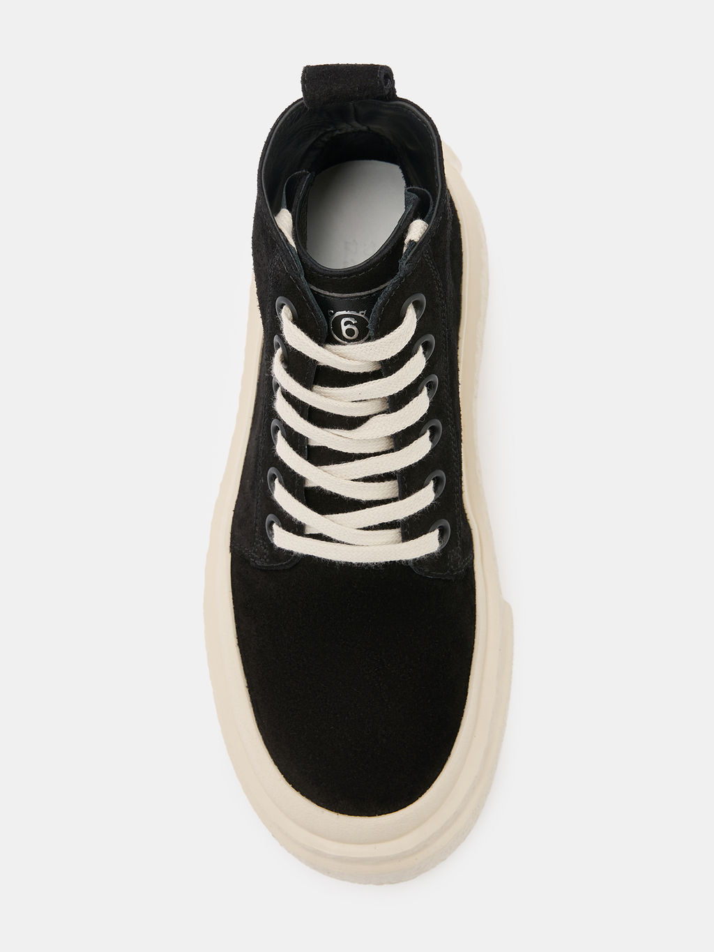 Женские высокие кеды MM6 MAISON MARGIELA SNEAKERS Артикул 4661587, черный  фото 5