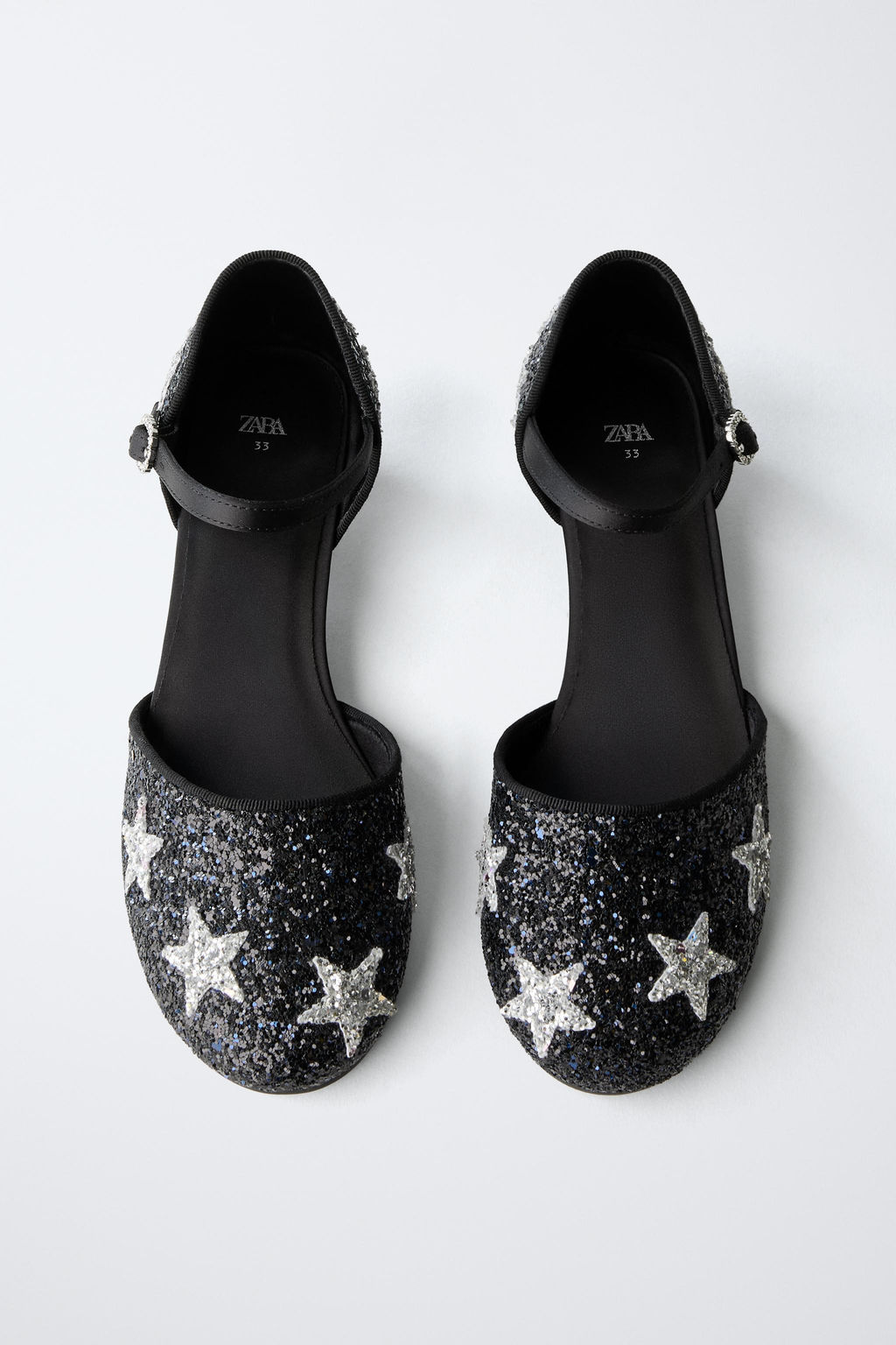 STAR HEEL SHOES WITH GLITTER - Zara фото 4
