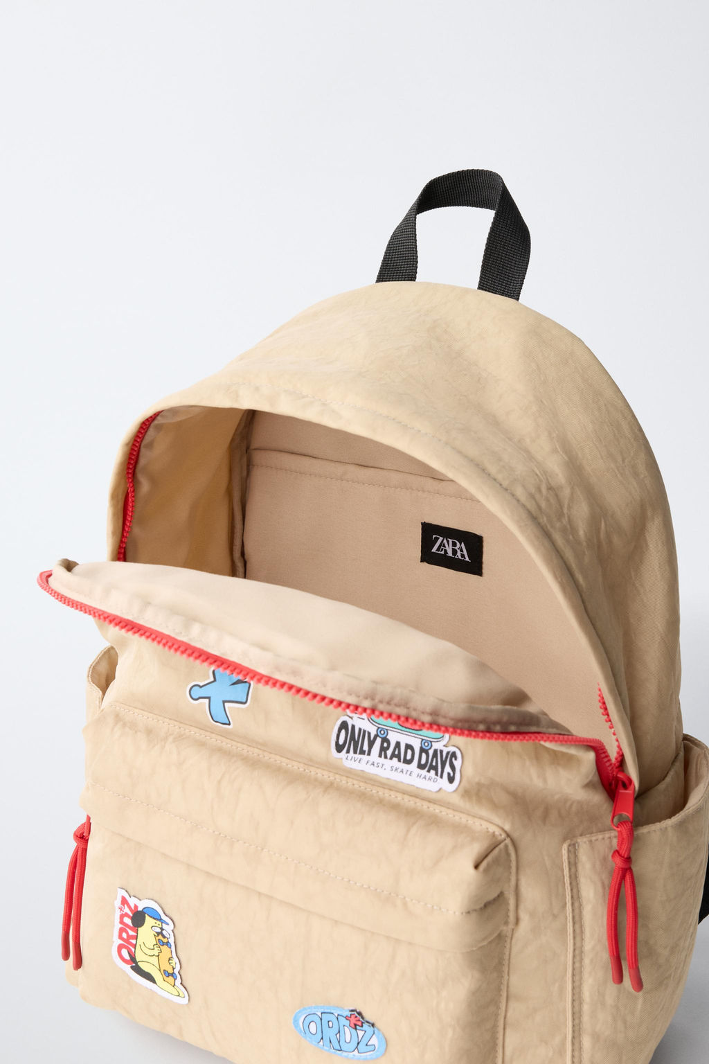 MOCHILA PARCHES / tostado - Zara фото 4