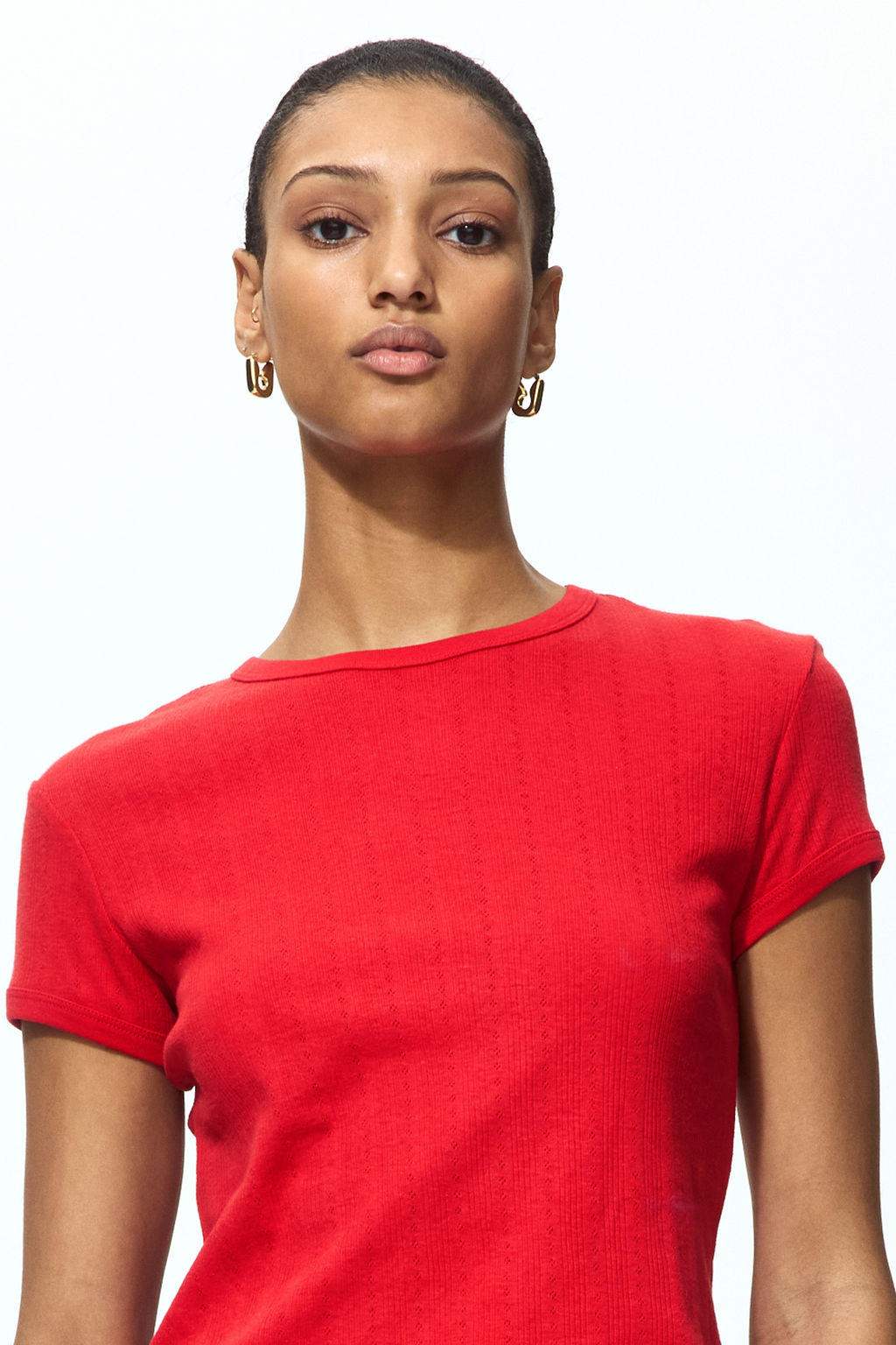 Camiseta en punto pointelle - H&m фото 7