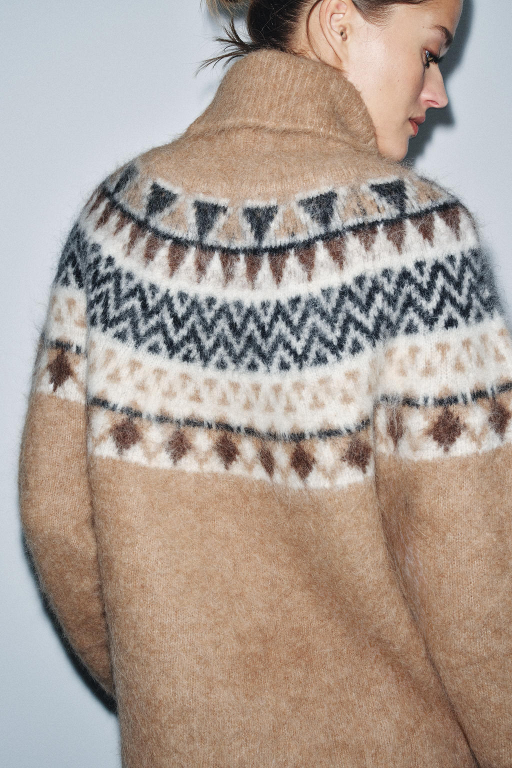 ALPACA JACQUARD JUMPER - Zara фото 4