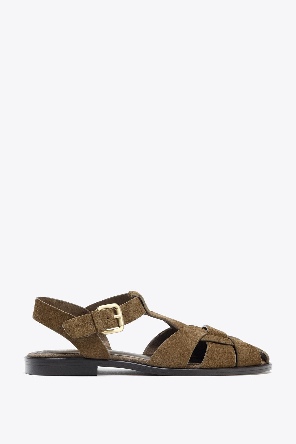 SPLIT SUEDE CAGE SANDALS - Zara фото 9