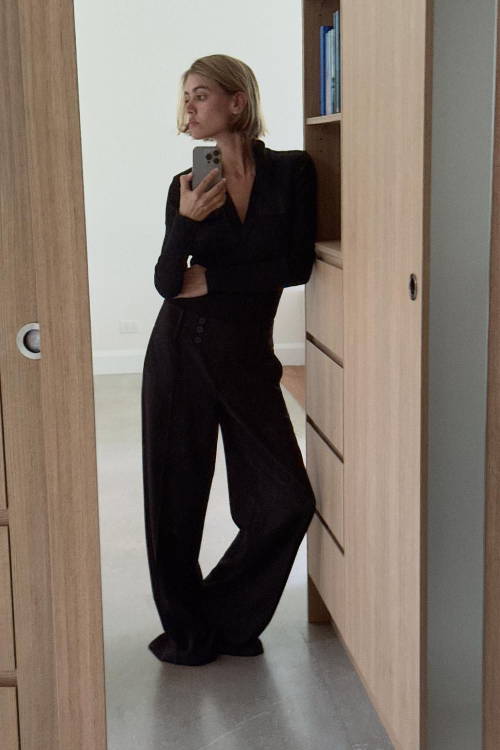 RIBBED POLO NECK T-SHIRT - Zara фото 12