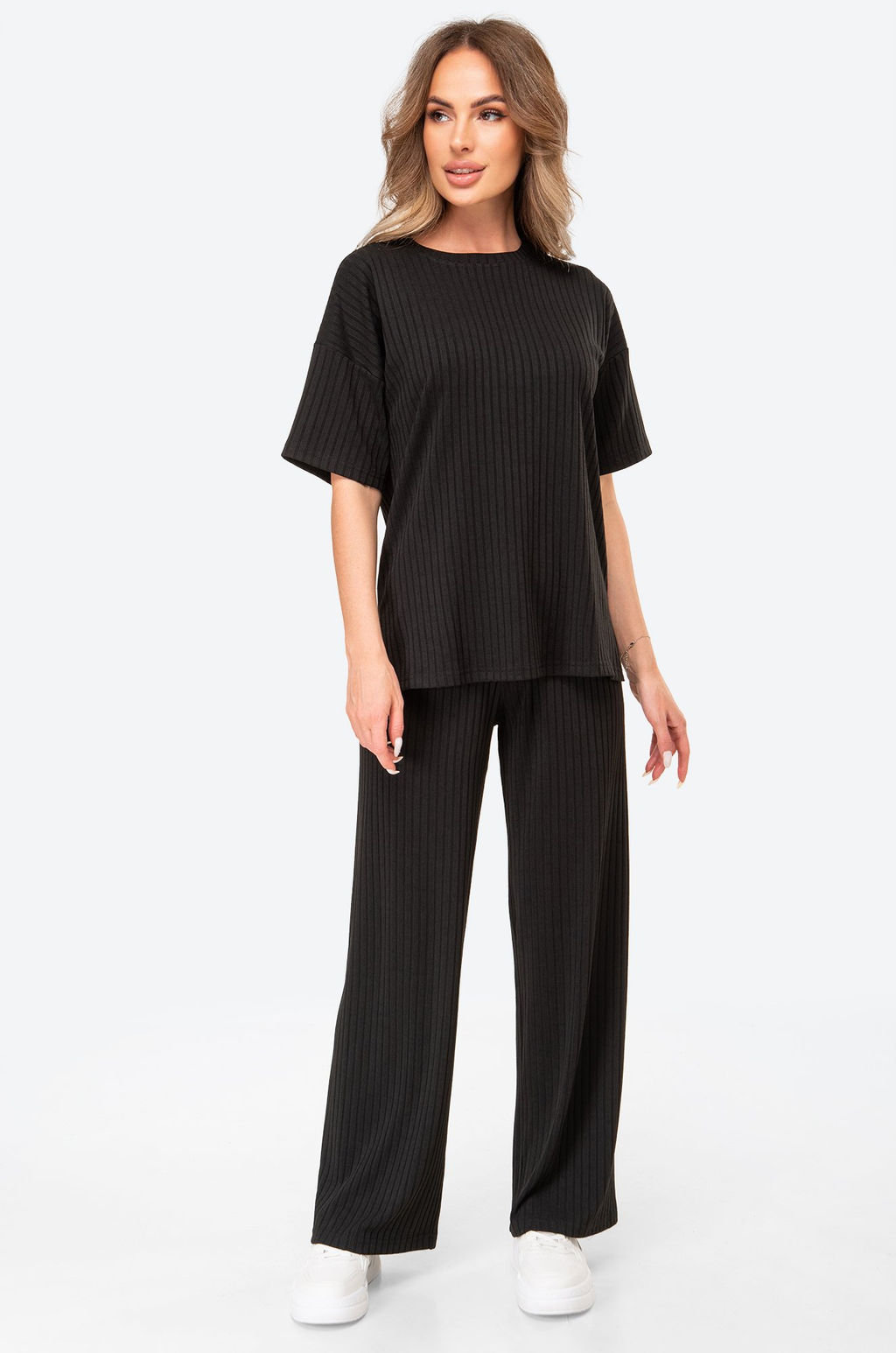 Женский летний костюм лапша с добавлением вискозы Happyfox