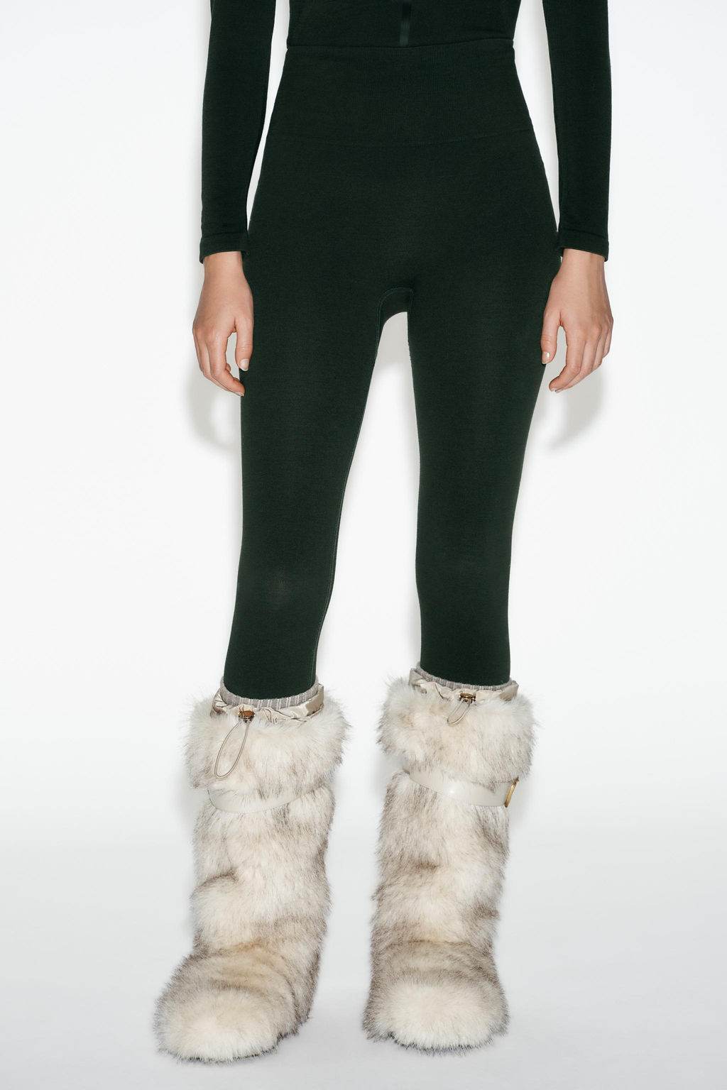 FAUX FUR BOOTS WITH STRAP SKI COLLECTION - Zara фото 14