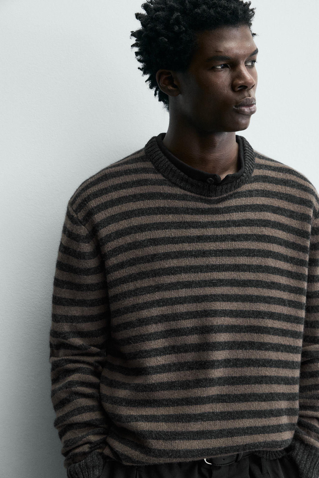 STRIPED WOOL - YAK JUMPER - Zara фото 12