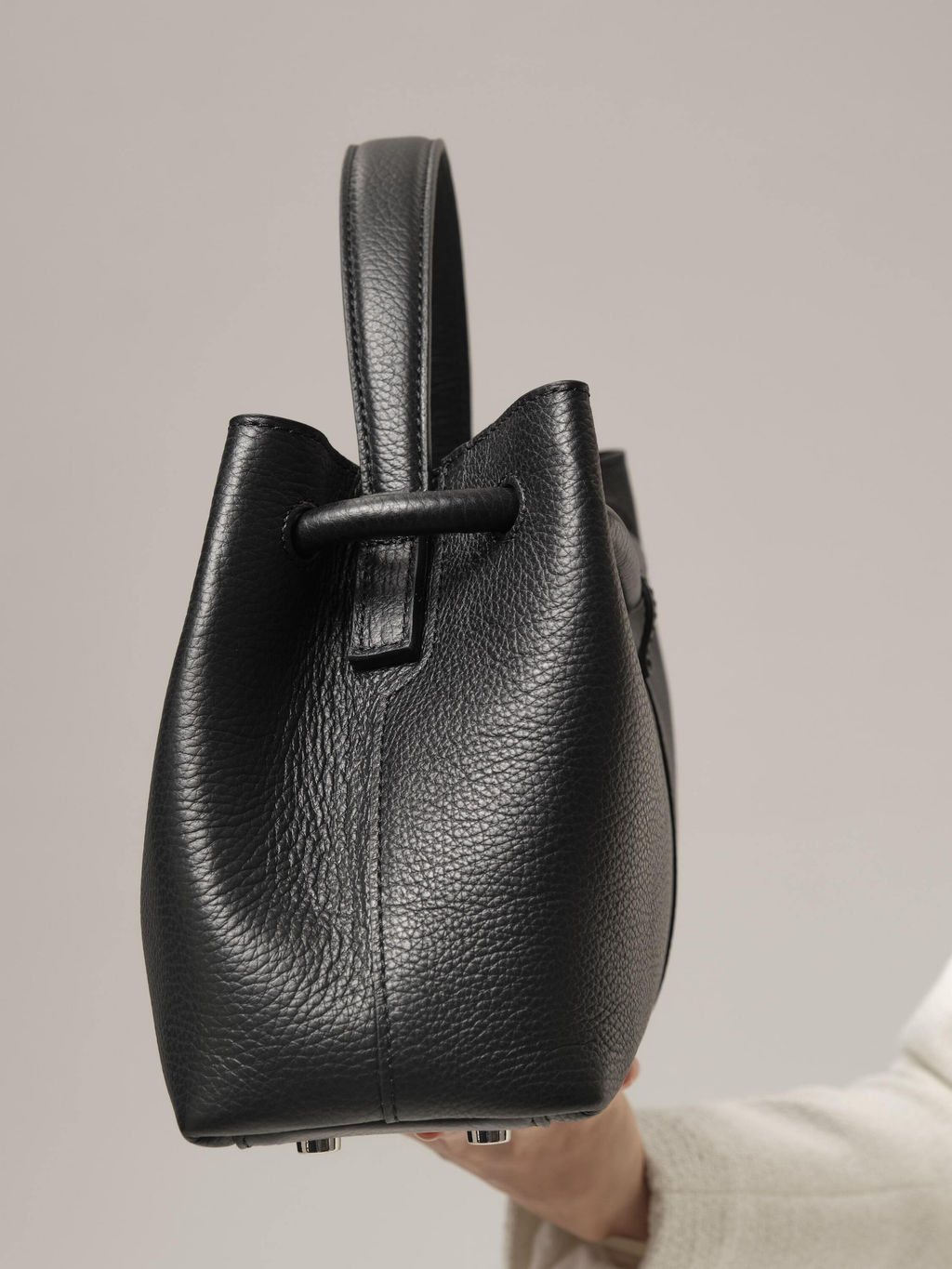 Кожаная сумка Ties DBR 31185 черный фото 7