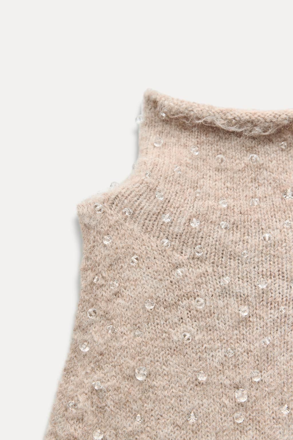 BEADED KNIT TOP - Zara фото 6