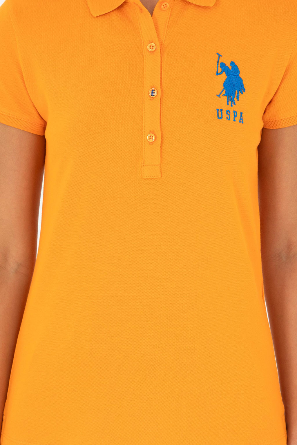 Женская оранжевая базовая футболка Неожиданная скидка в корзине - U.s. polo assn фото 6