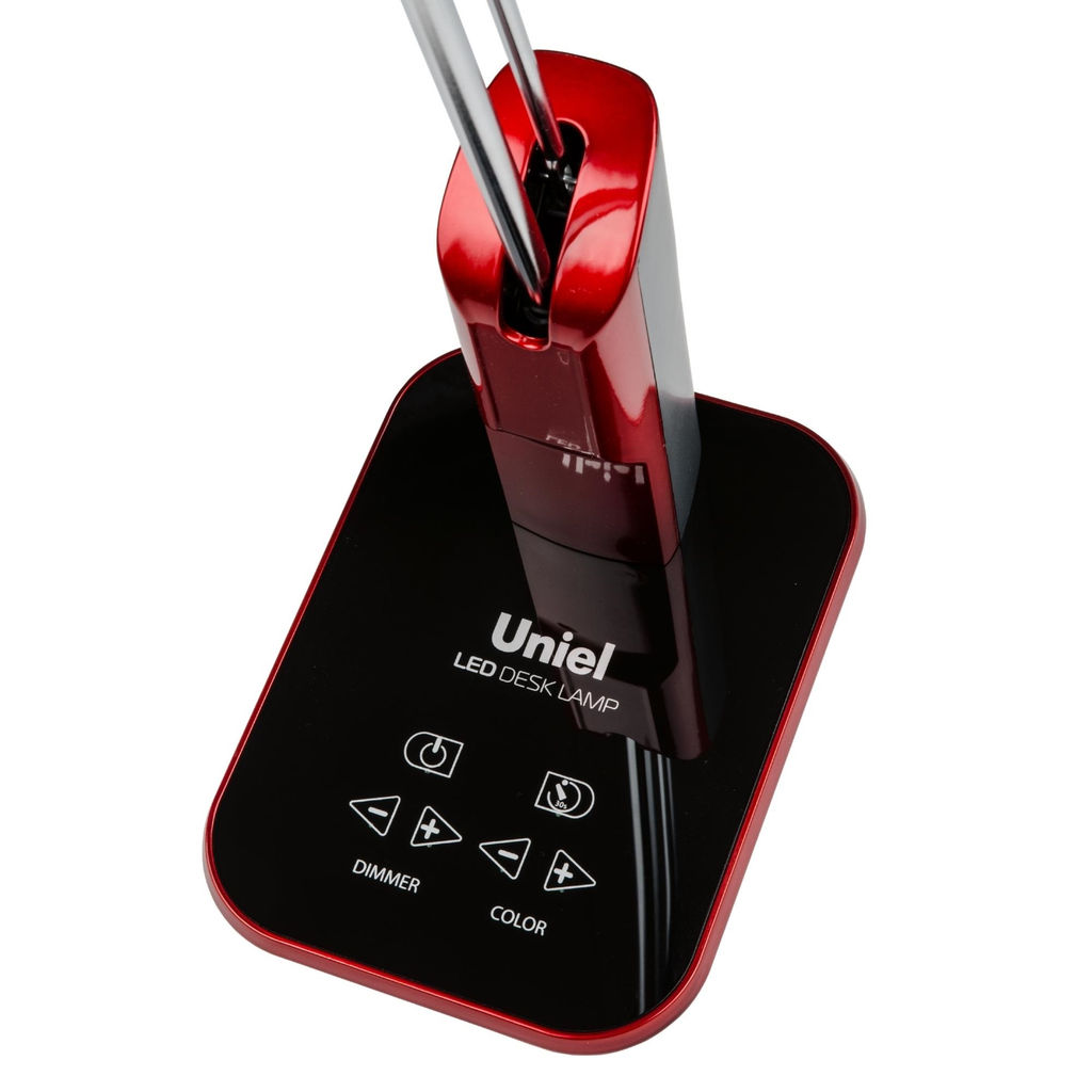 TLD-515 Red/9W/Светильник настольный/LED/900Lm/6 режимов в диапазоне 2700-6400K/С диммером/Цвет-красный