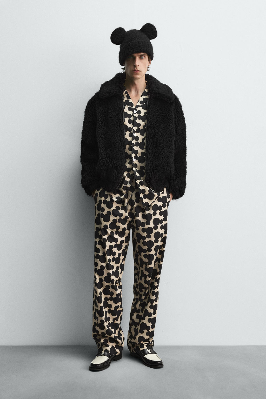 FAUX FUR JACKET HARRY LAMBERT FOR ZARA X DISNEY