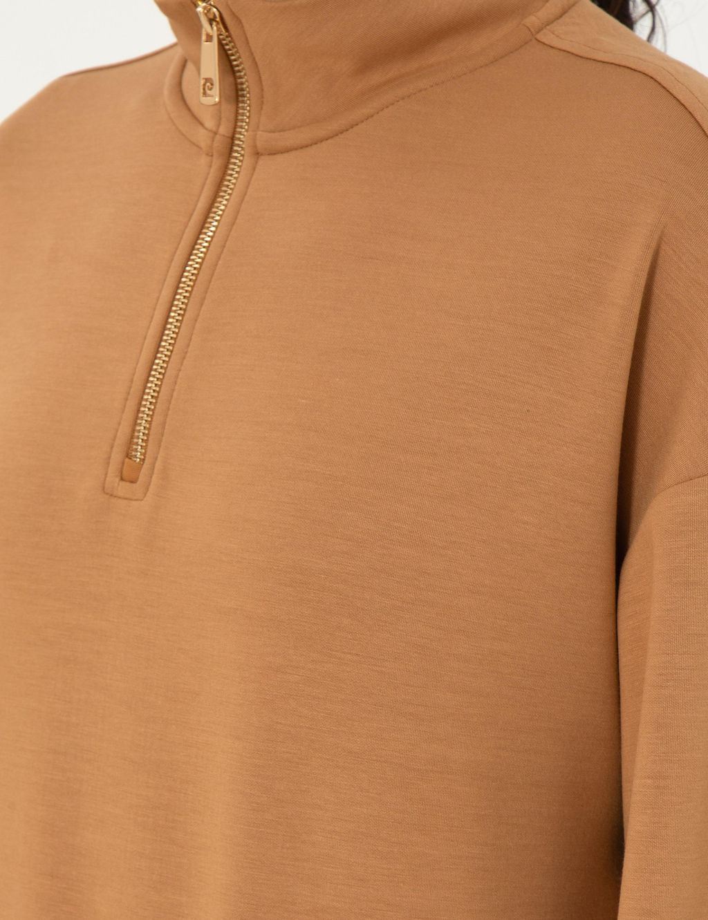 Camel Regular Fit Modal Kuma_ Sweatshirt