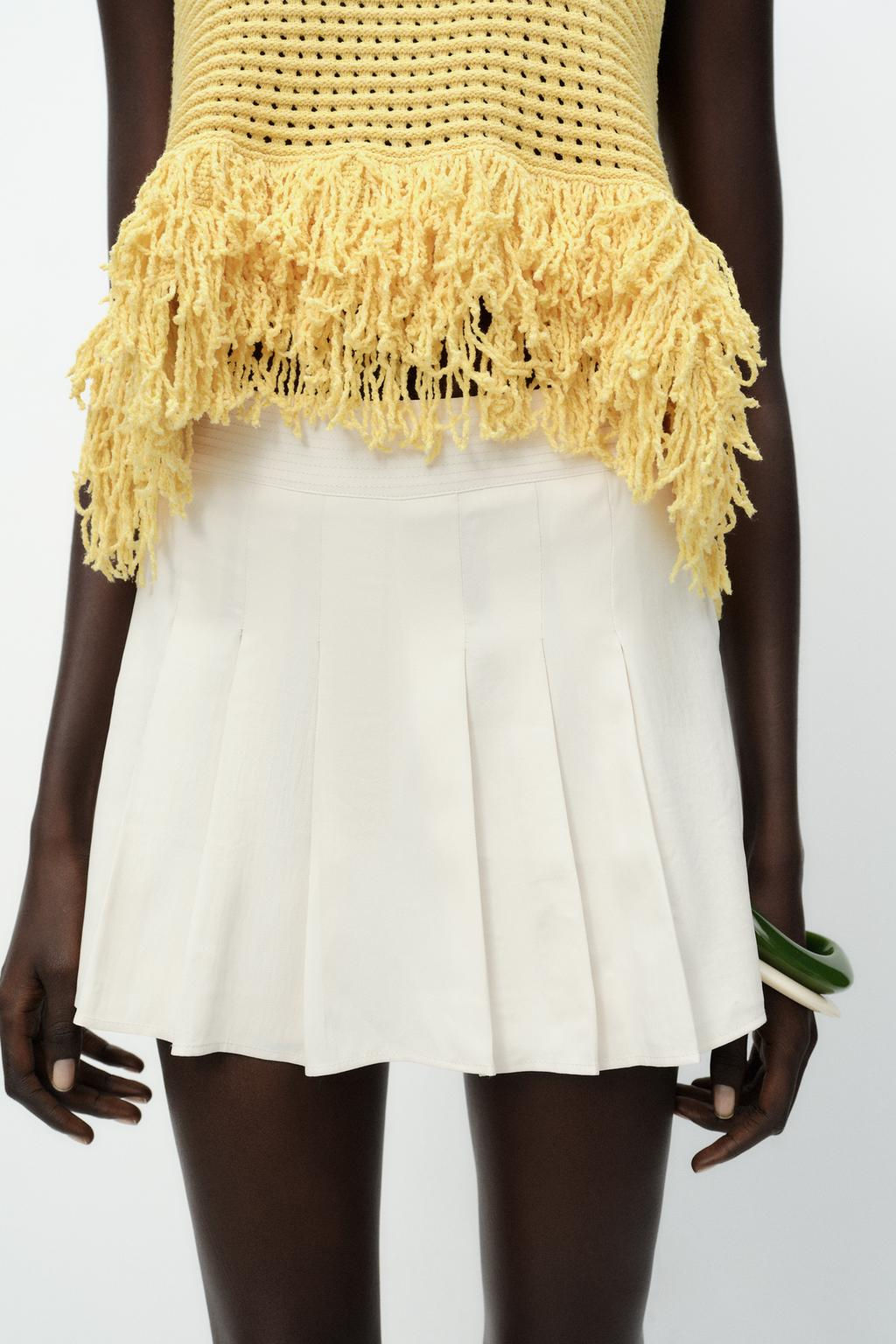 MINI BOX PLEAT SKORT - Zara фото 3