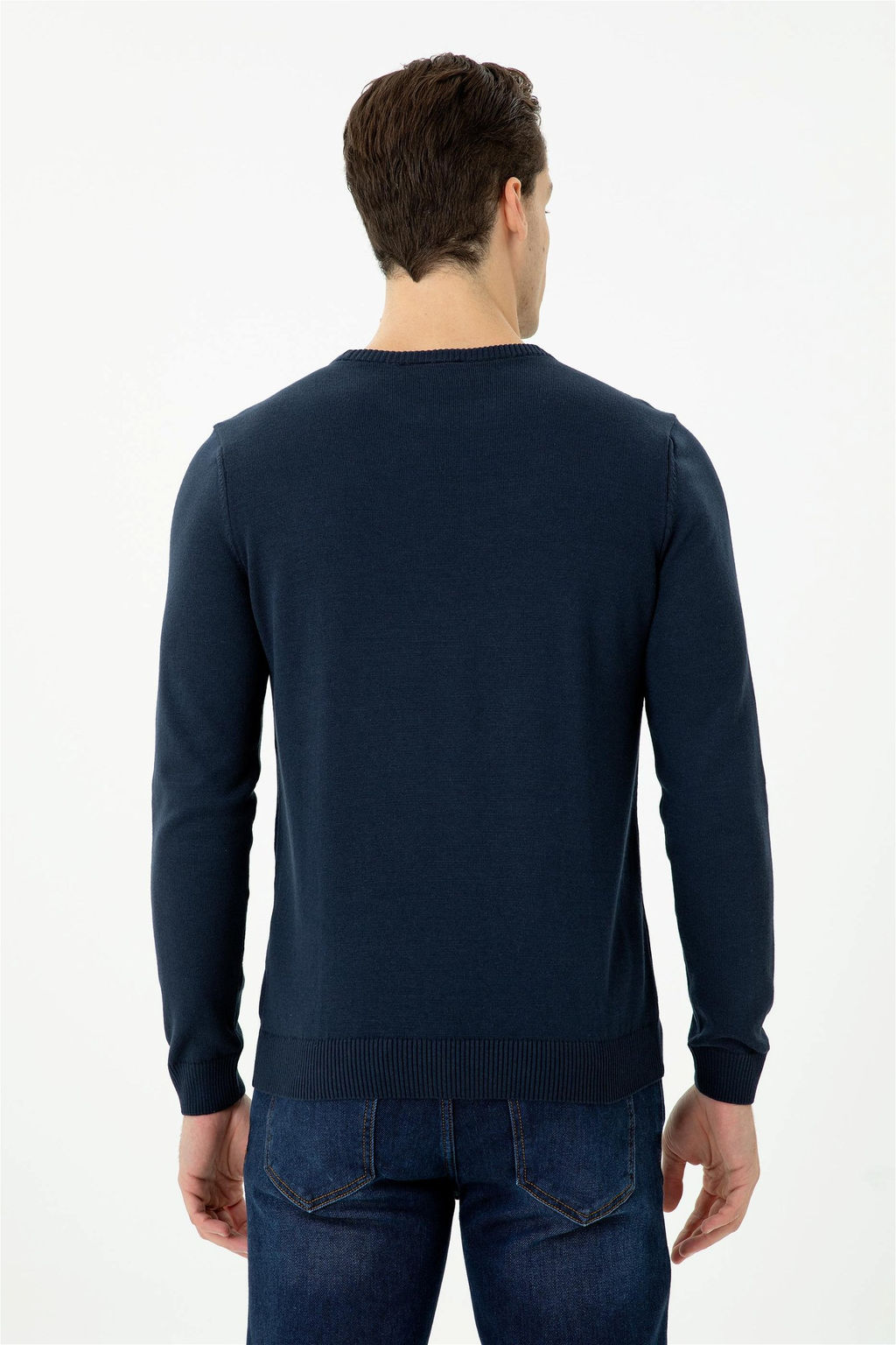 Мужской темно-синий свитер Неожиданная скидка в корзине - U.s. polo assn фото 5