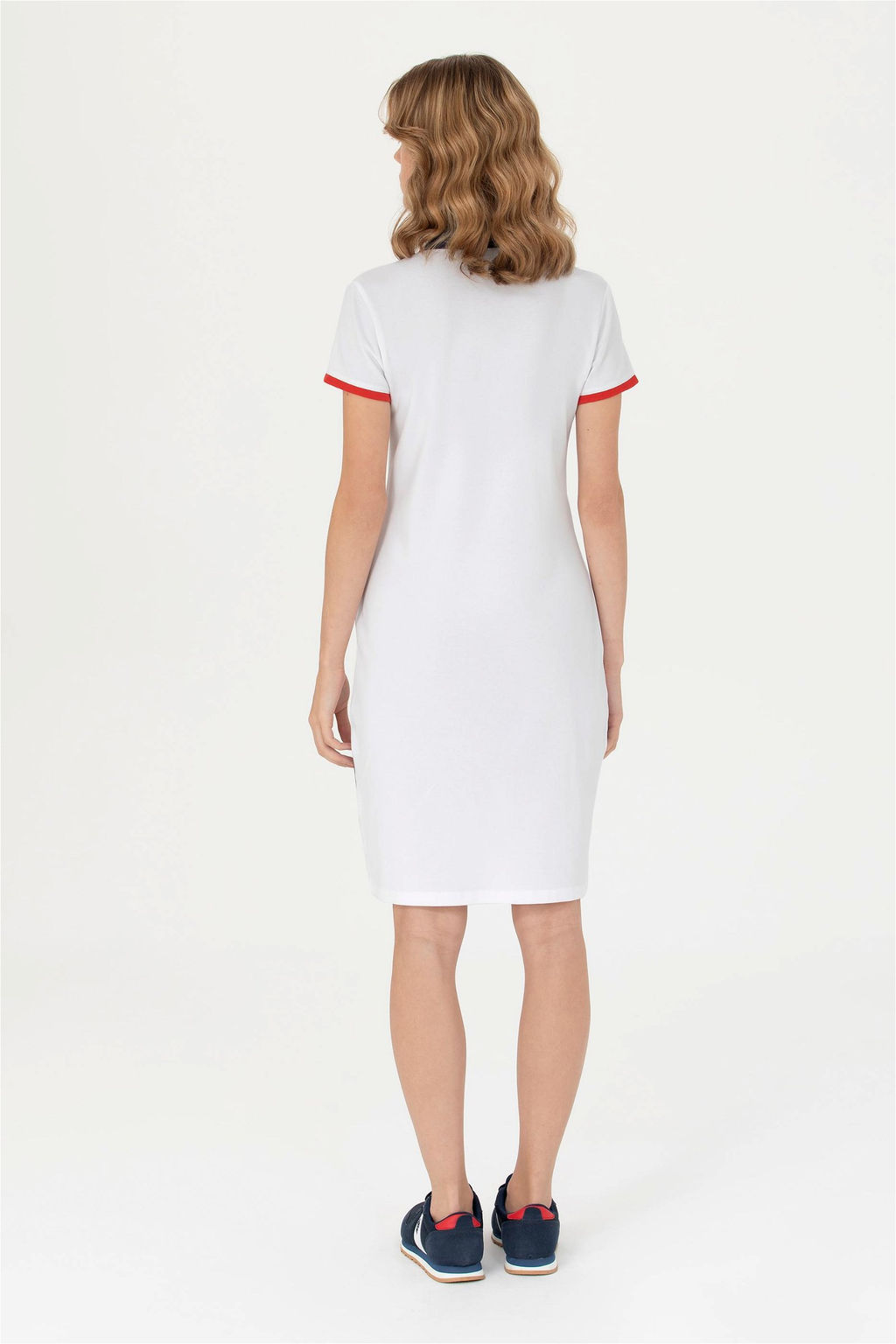 U. S. Polo Assn Женское белое трикотажное платье - U.s. polo assn фото 12