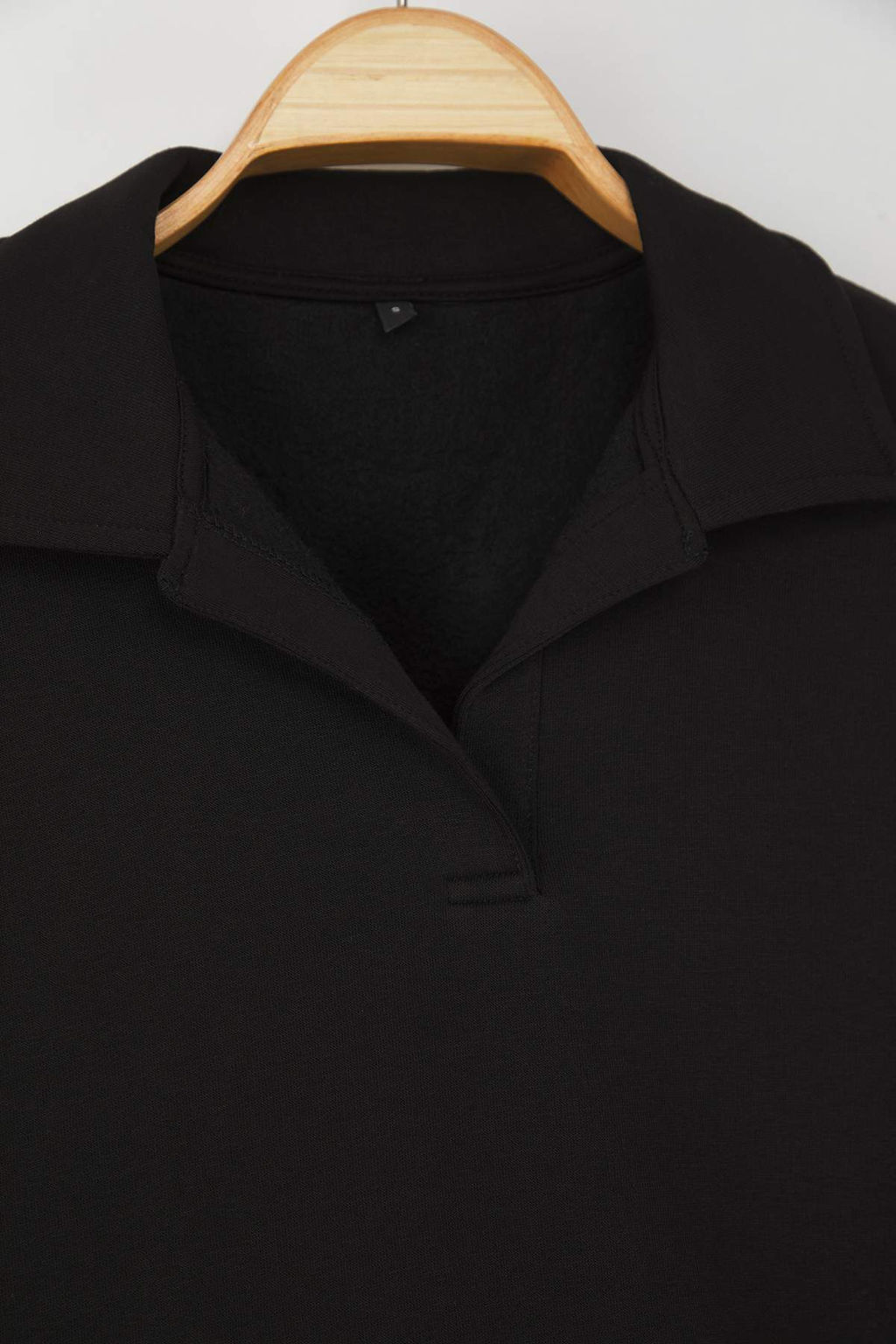 Teen Siyah Duz Regular/Normal Kal?p Orme Sweatshirt TWOAW26SW00049