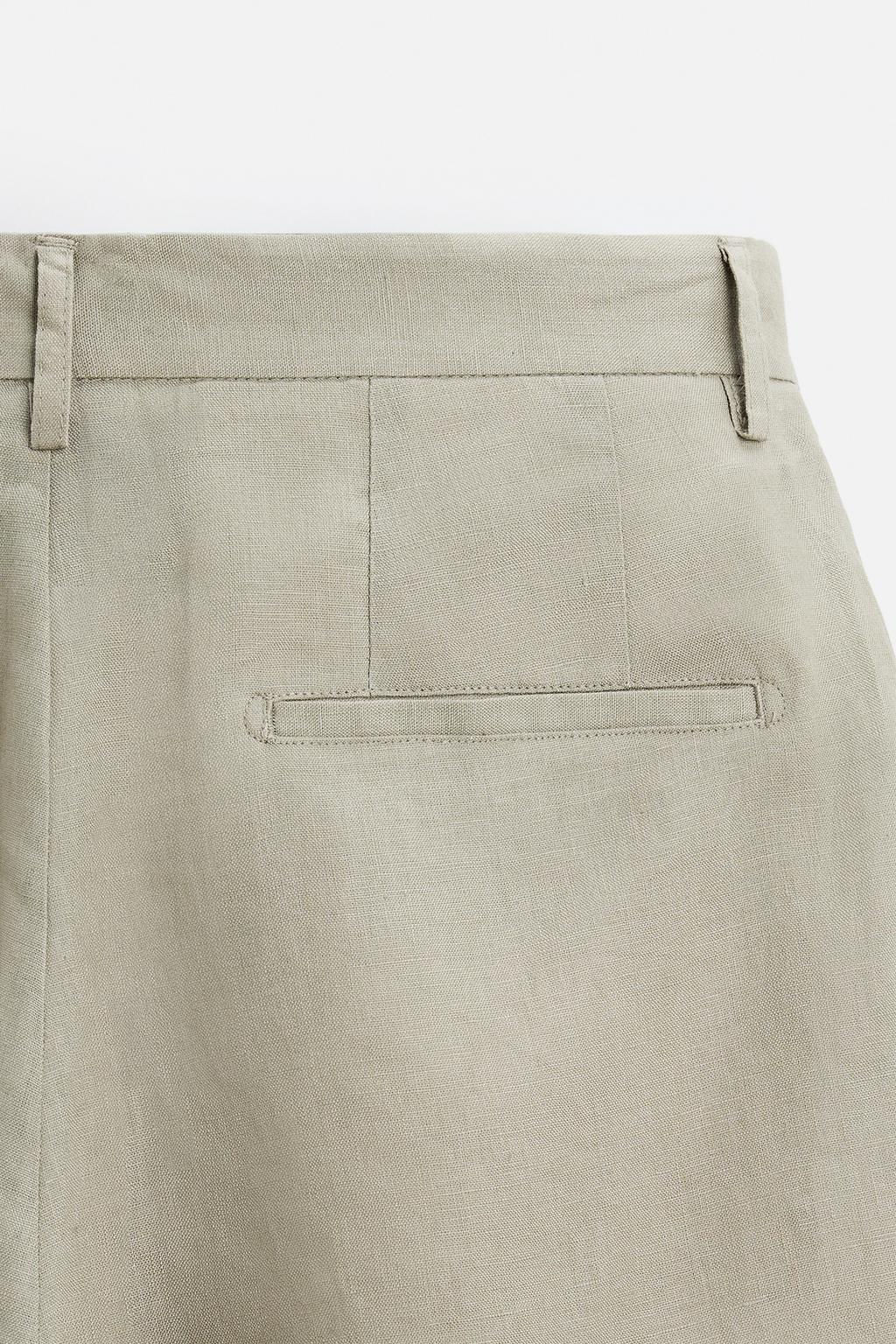 100% LINEN BERMUDA SHORTS - Zara фото 27