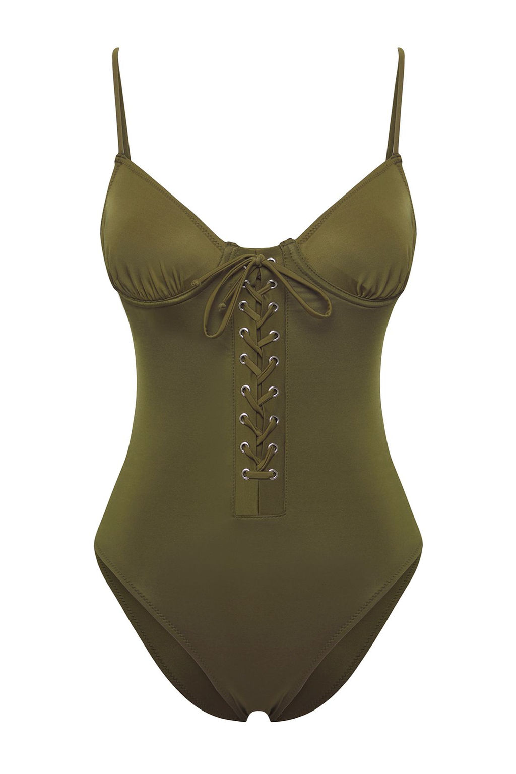 TRENDYOLMILLA Haki Balkonet Kusgozu Regular Mayo TBESS25MA00037 фото 6