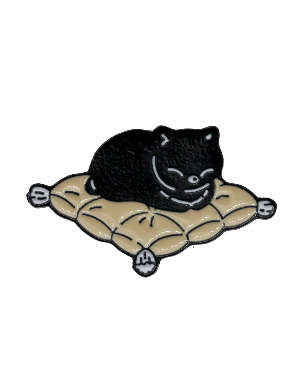 Металлический значок Котик на подушке - Krumpy фото 3