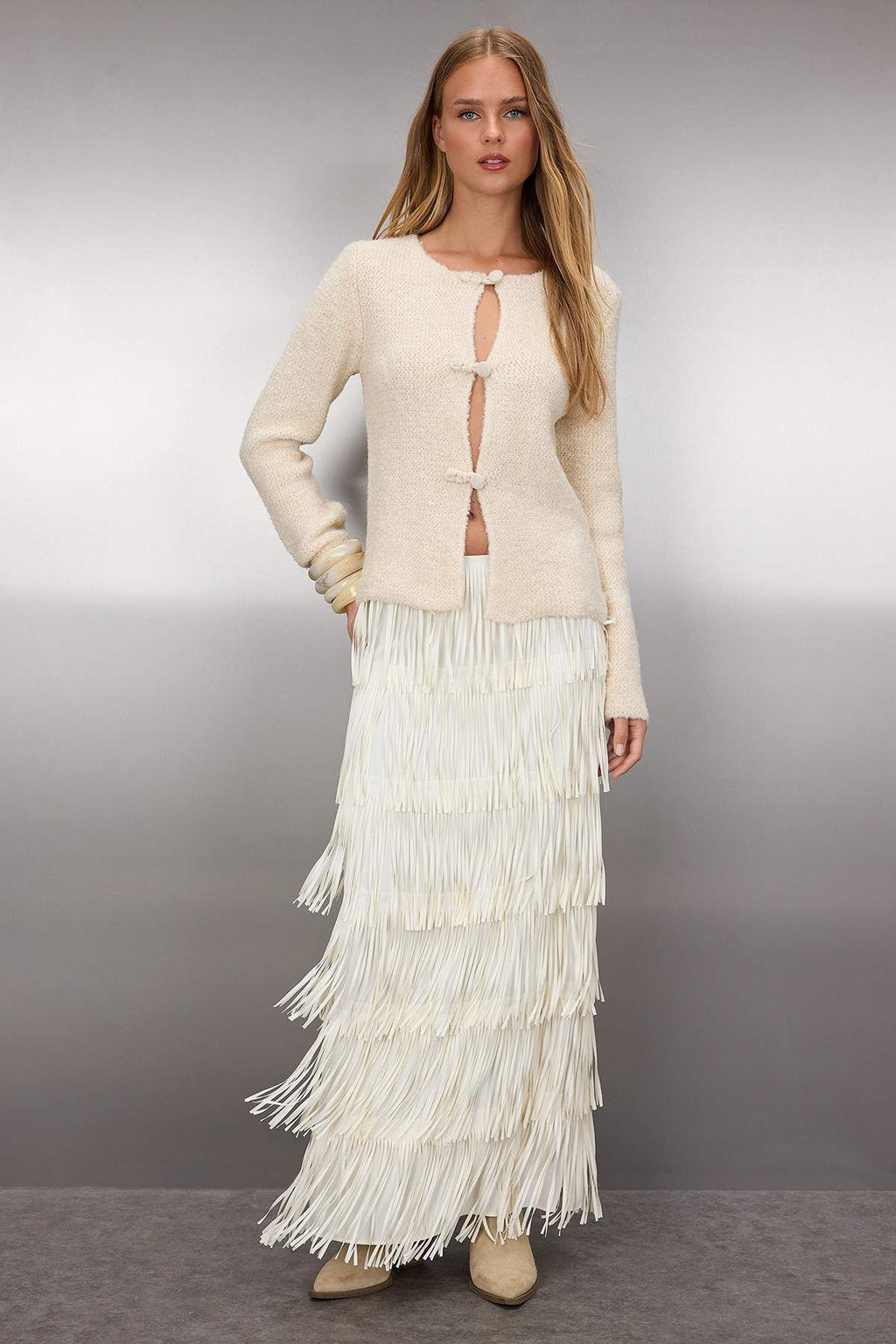 Tas Dokulu Buklet Iplikli Triko H?rka TWOAW26HI00102 - Trendyolmilla фото 2