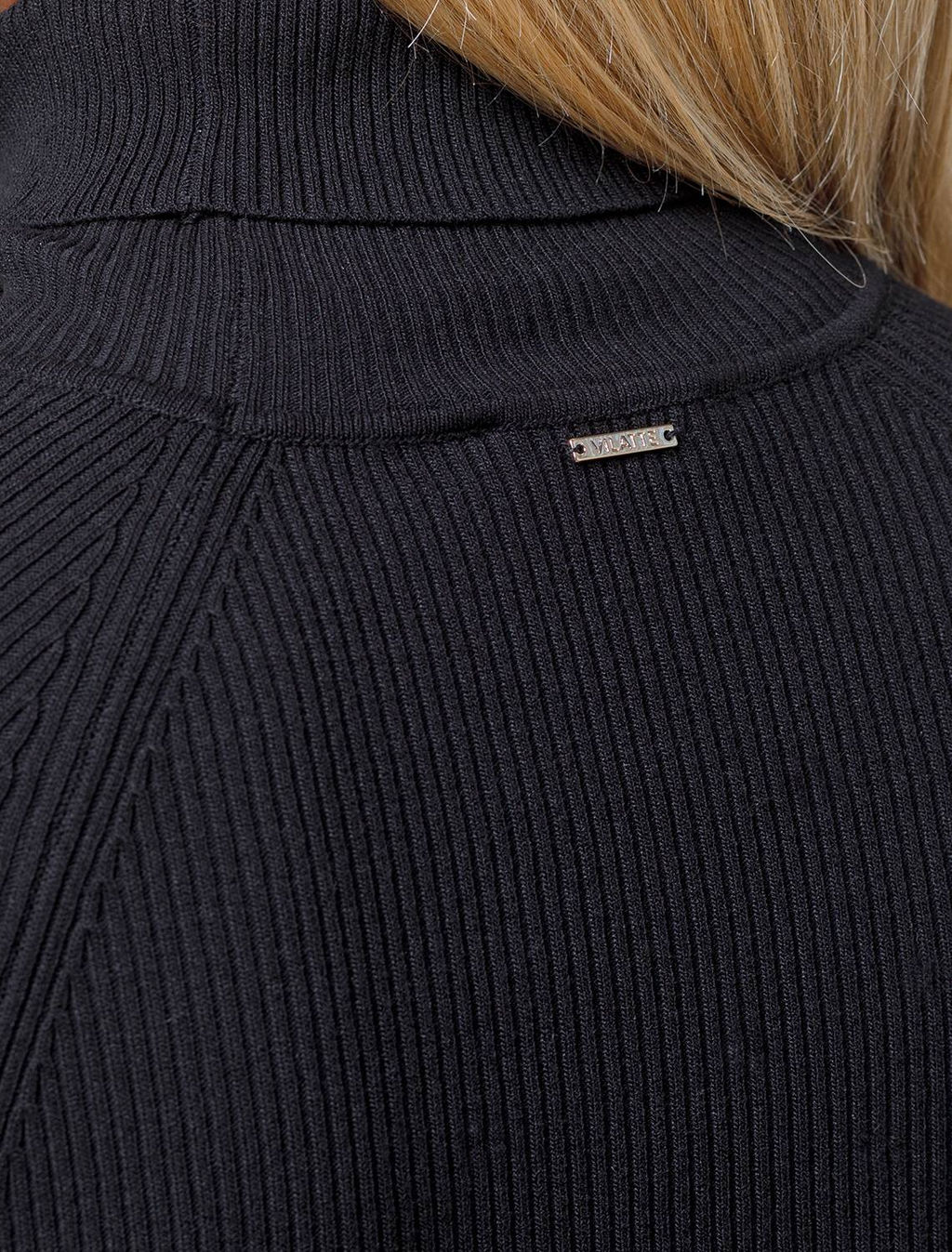 VILATTE / Свитер тонкой вязки в рубчик из вискозы  фото 2