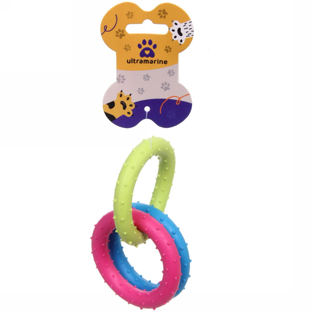 Цена за 3 шт. Игрушка для собаки "Bubble gum-Цепь" 17см мультицвет Ultramarine