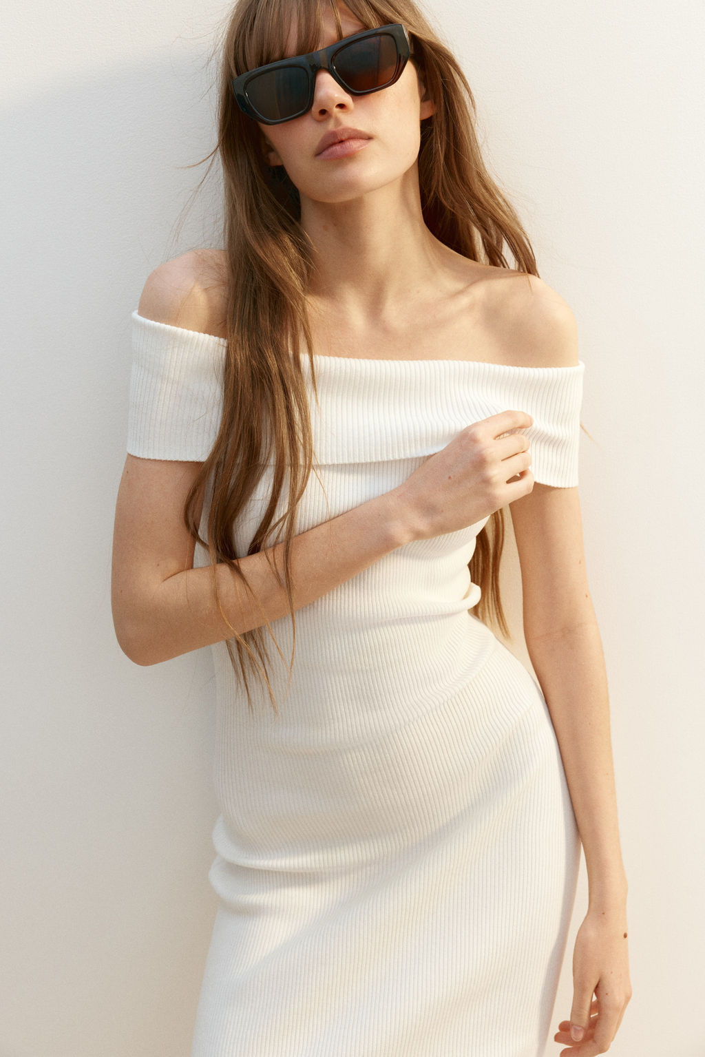 Vestido off-the-shoulder de canal? - H&m фото 6