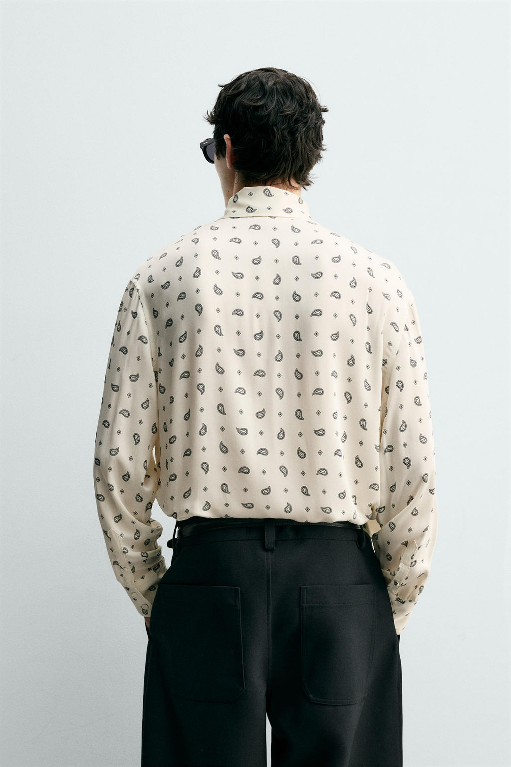 PAISLEY PRINT SHIRT WITH TIED DETAIL - Zara фото 3