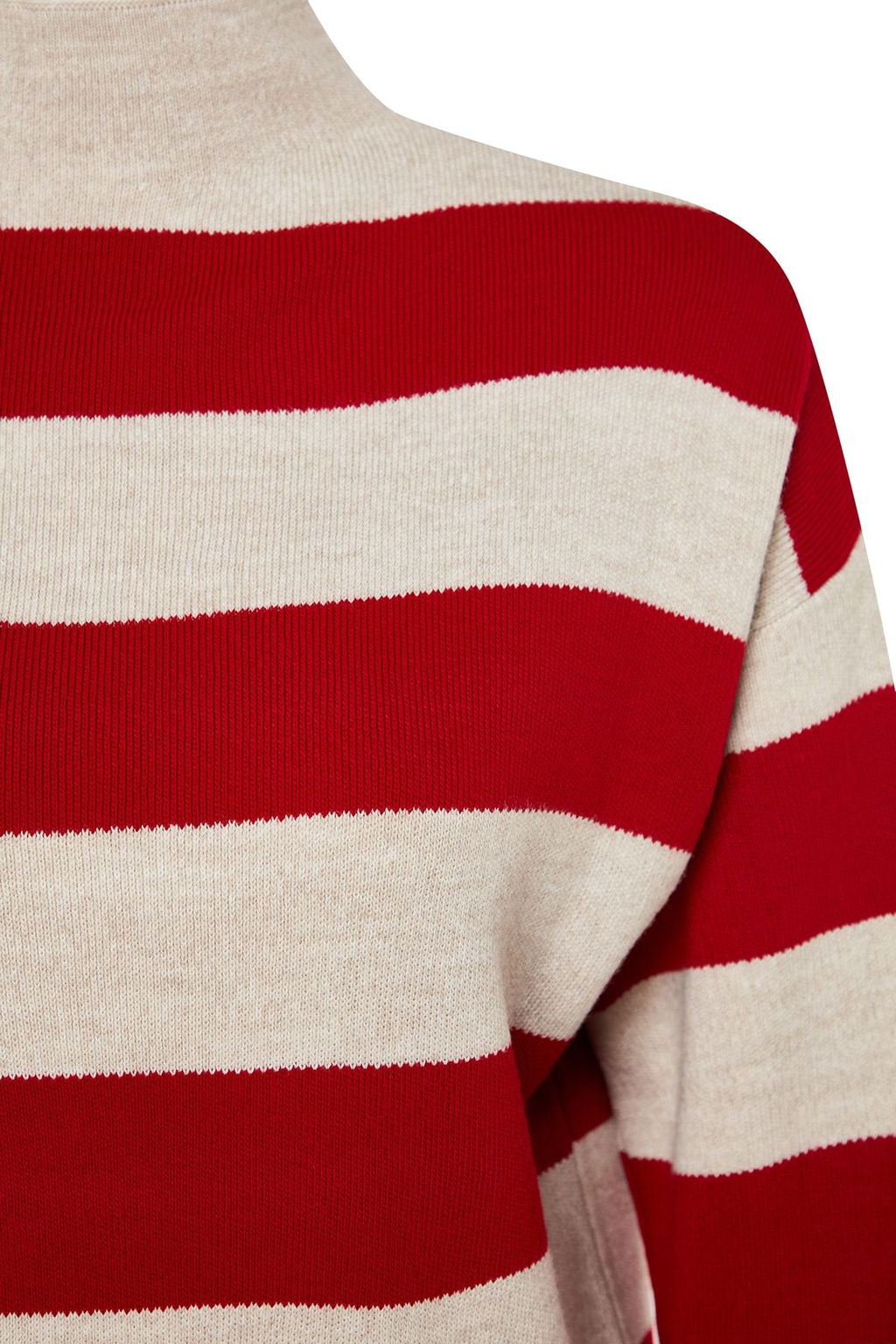 Kahverengi Genis Kal?p Cizgili Triko Alt-Ust Tak?m TWOAW24AU00020 - Trendyolmilla фото 15