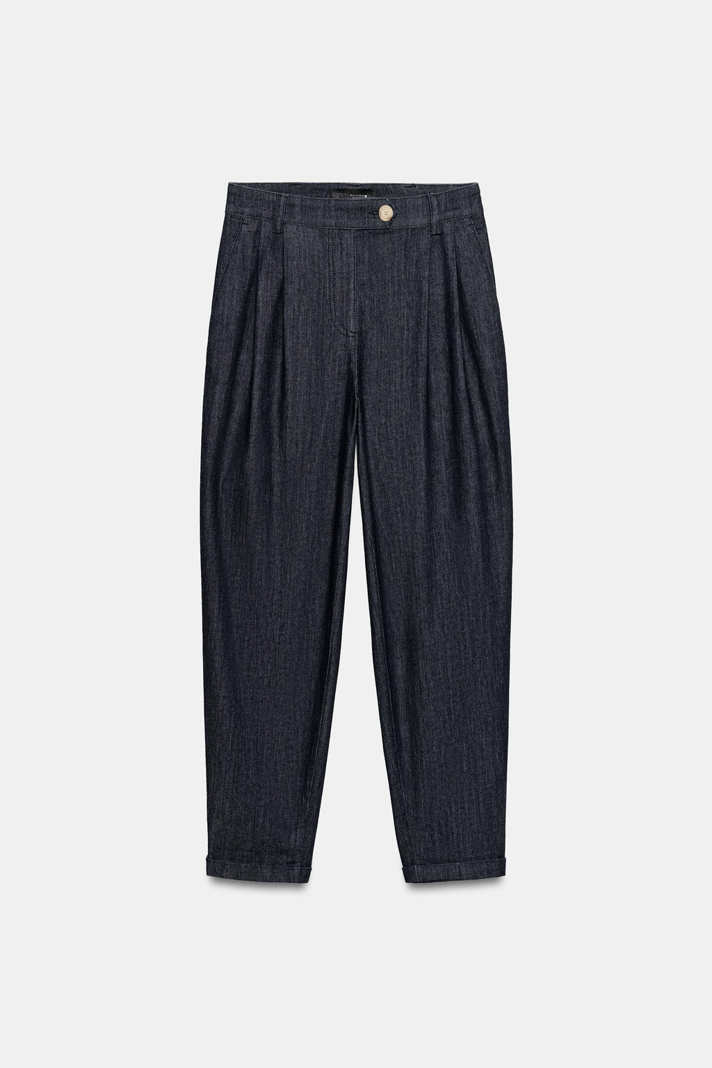 PANTAL?N CHINO BAJO VUELTA / ?ndigo - Zara фото 7