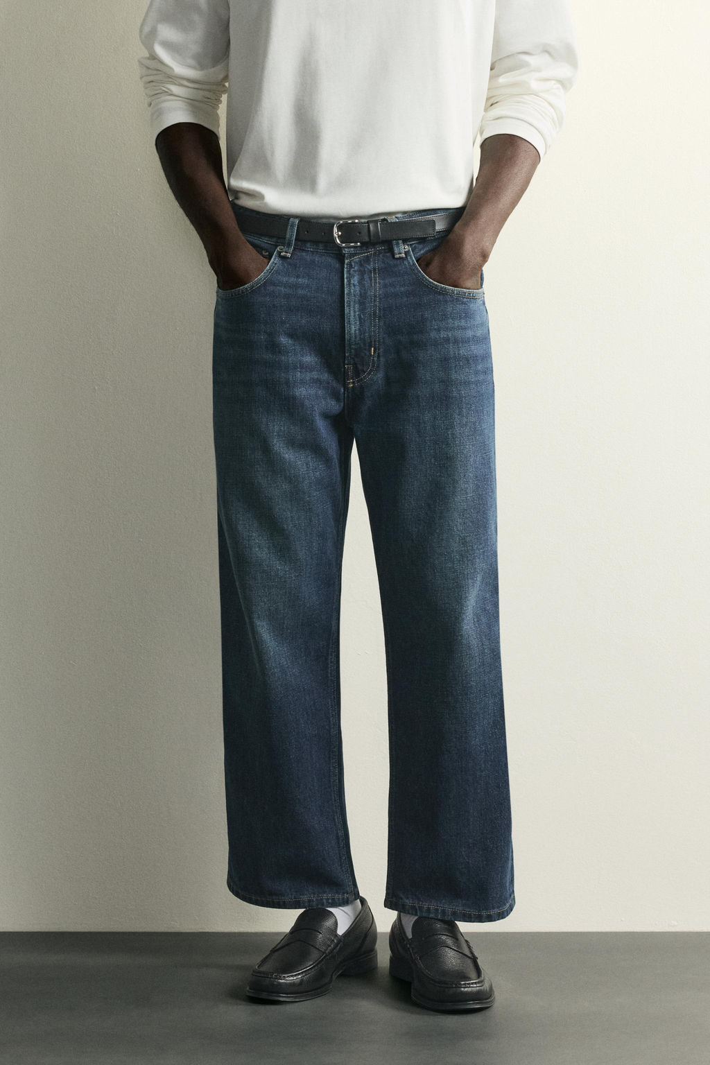 JEANS LOOSE CROPPED FIT / Azul - Zara фото 2