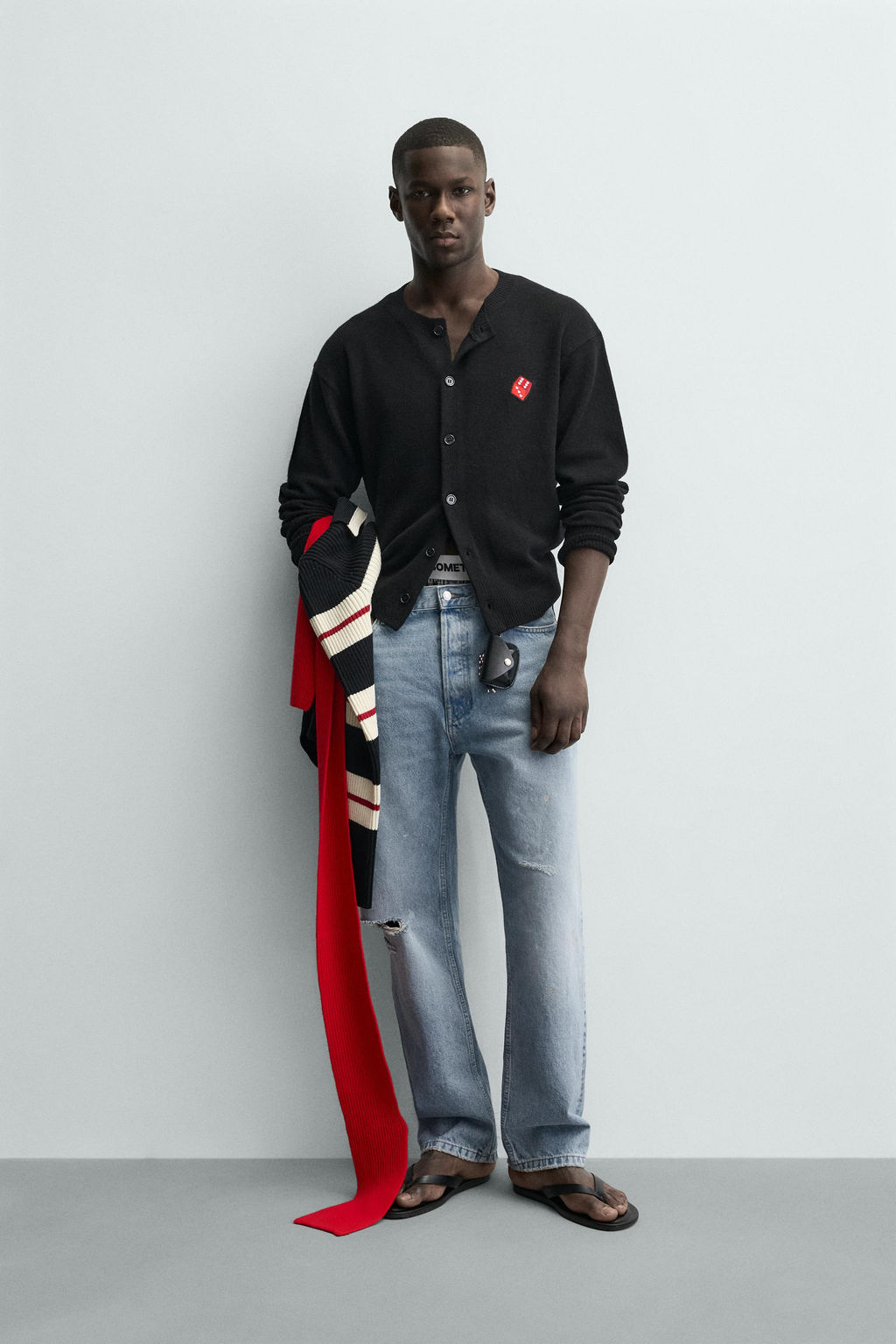 DICE HEARTS PATCH CARDIGAN - Zara фото 9
