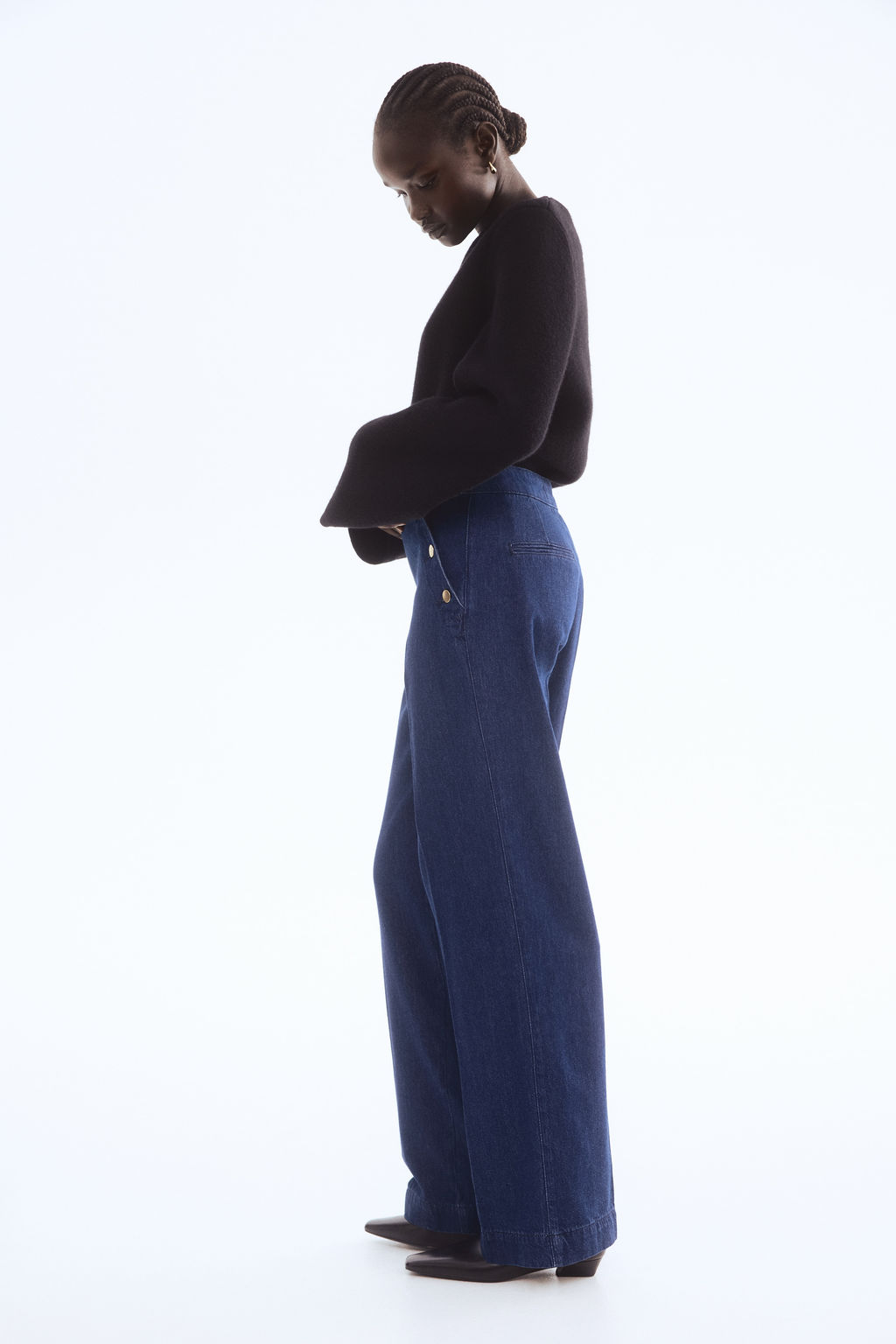 Pantal?n denim con botones - H&m фото 2