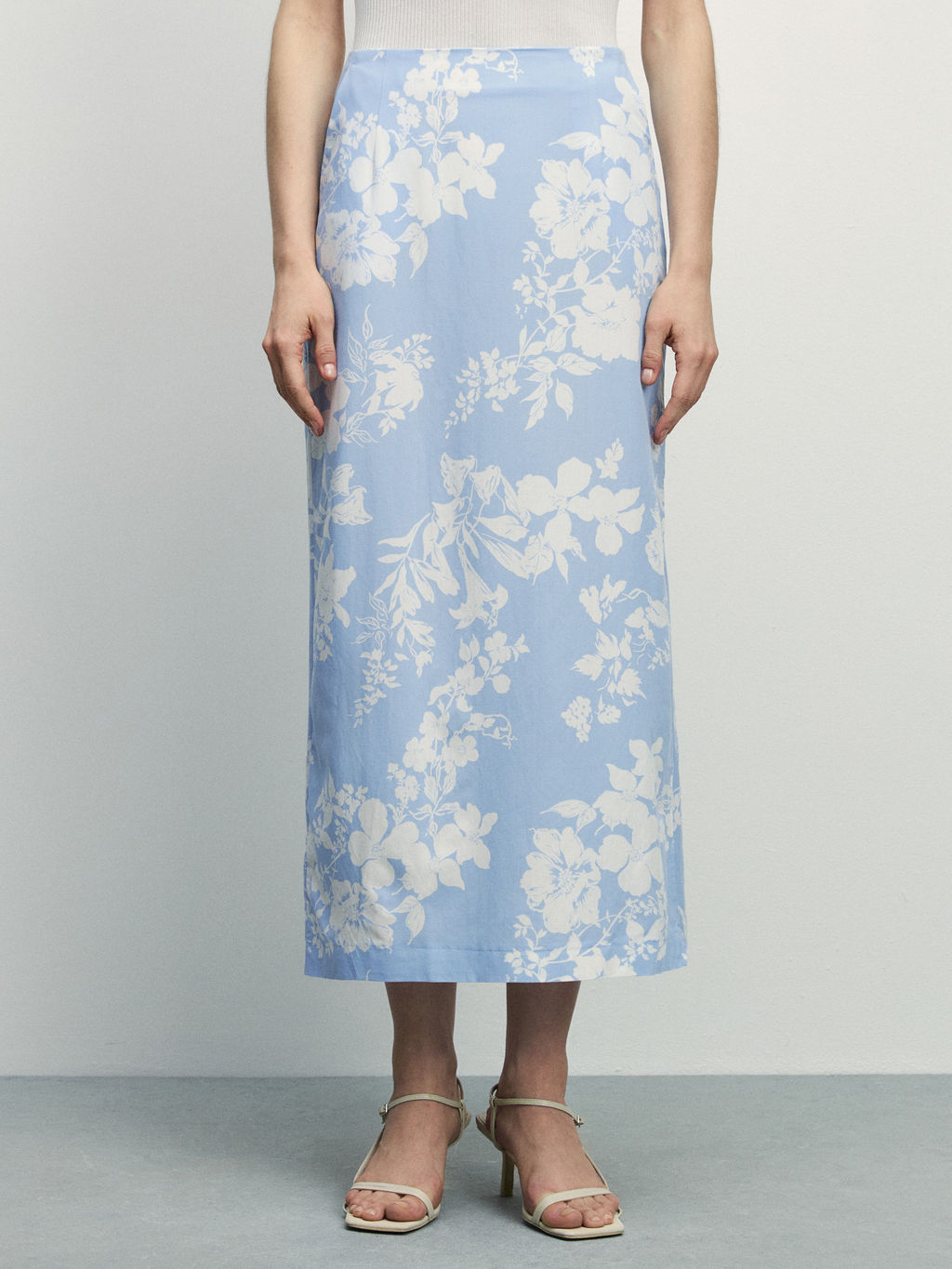 Юбка миди из хлопка / Zarina  фото 2