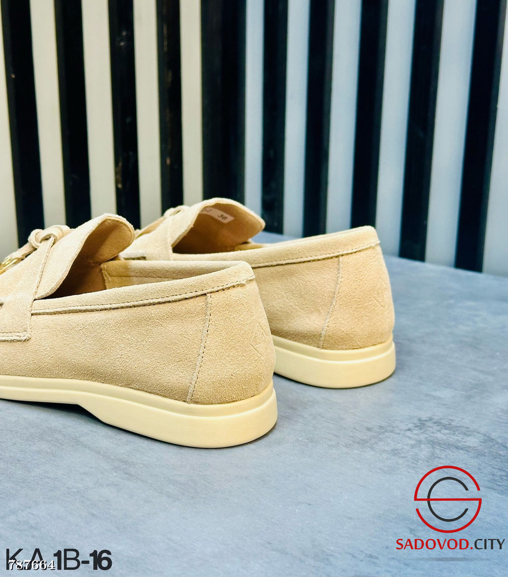 Женские осенние замшевые лоферы