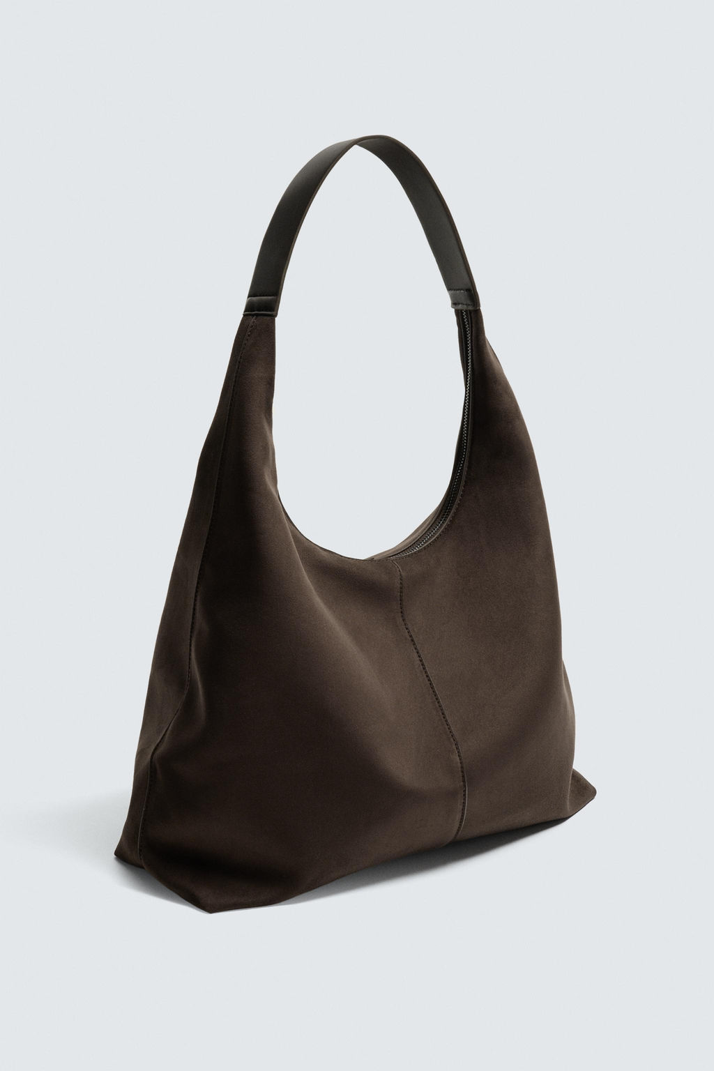 BOLSO SHOPPER LISO / Marr?n - Zara фото 5