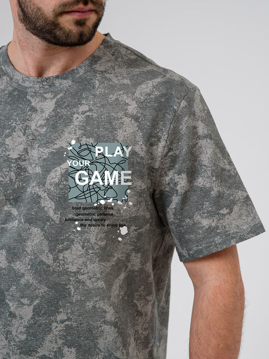 100% ХЛОПОК Комплект мужской "Техно" (бриджи)