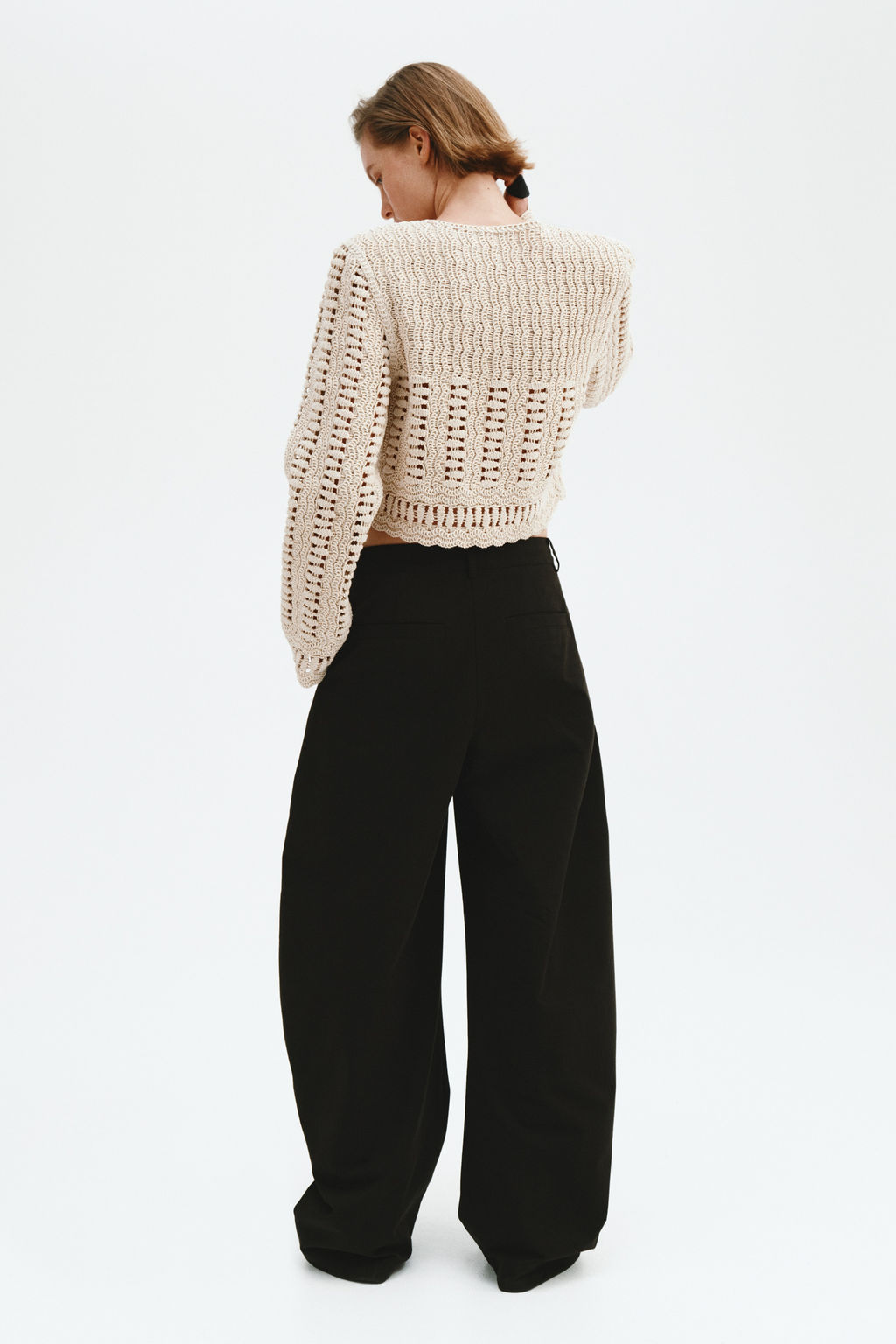 Chaqueta de algod?n efecto crochet - H&m фото 5