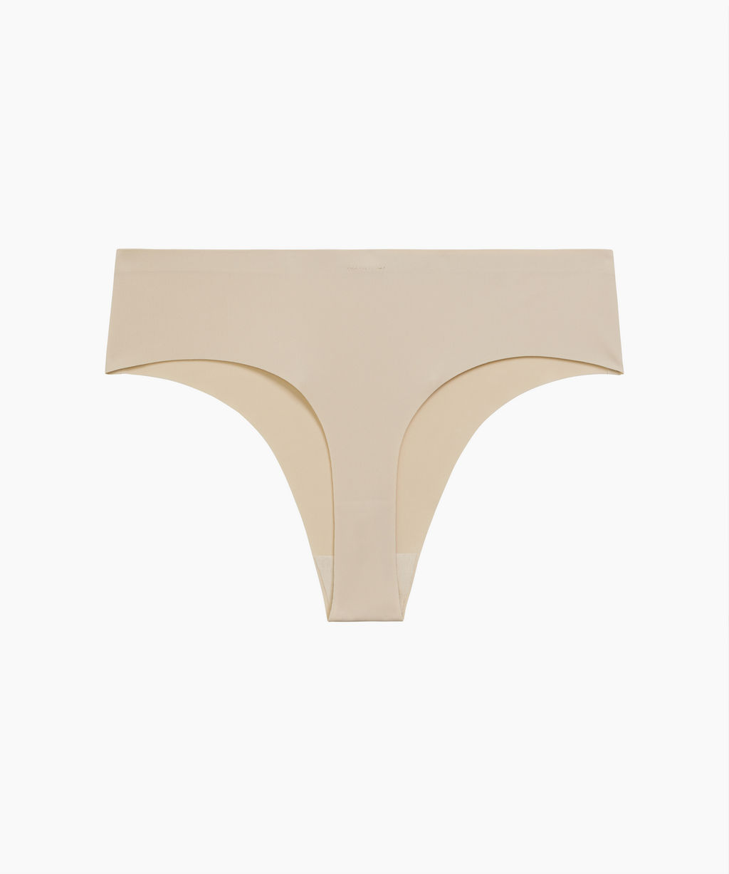 ATLANTIC LS-002 Трусы бразилиана с завышенной талией Seamless - 1 шт. светло-бежевый  фото 6